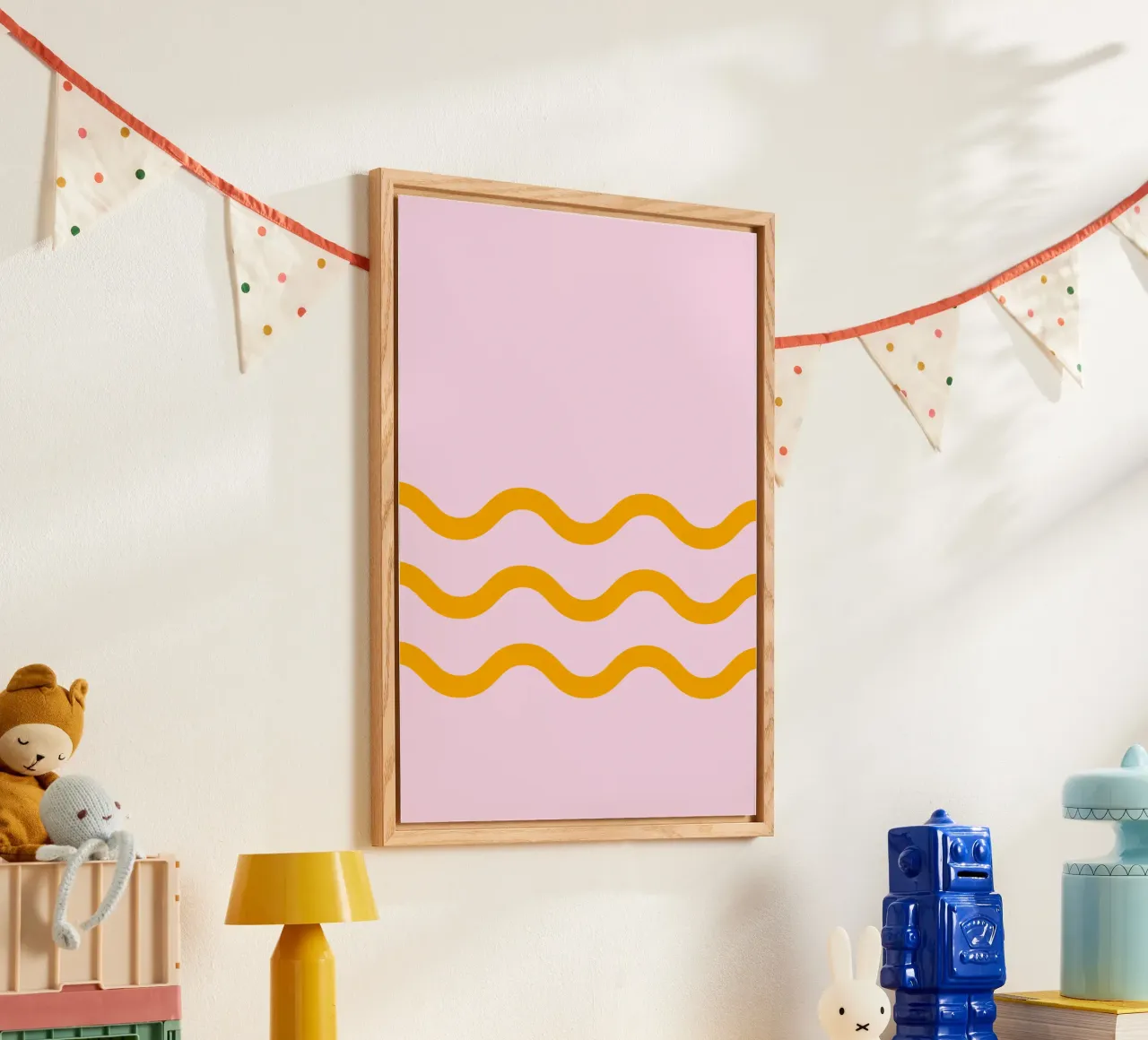 Single wave 3 lines plexiglass da Katja Stehle Design