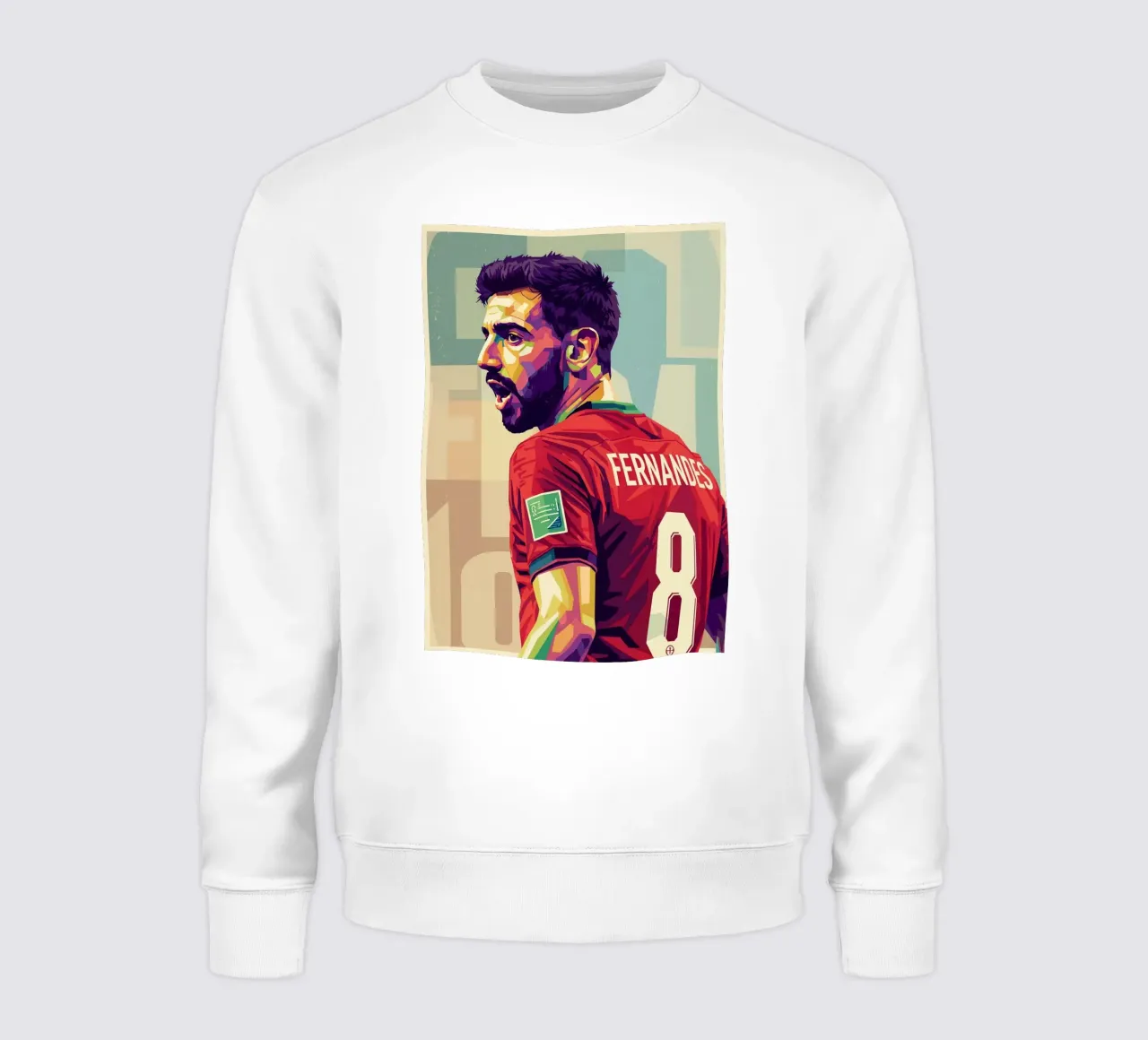 Bruno Fernandes pop art felpa da Hantamrata