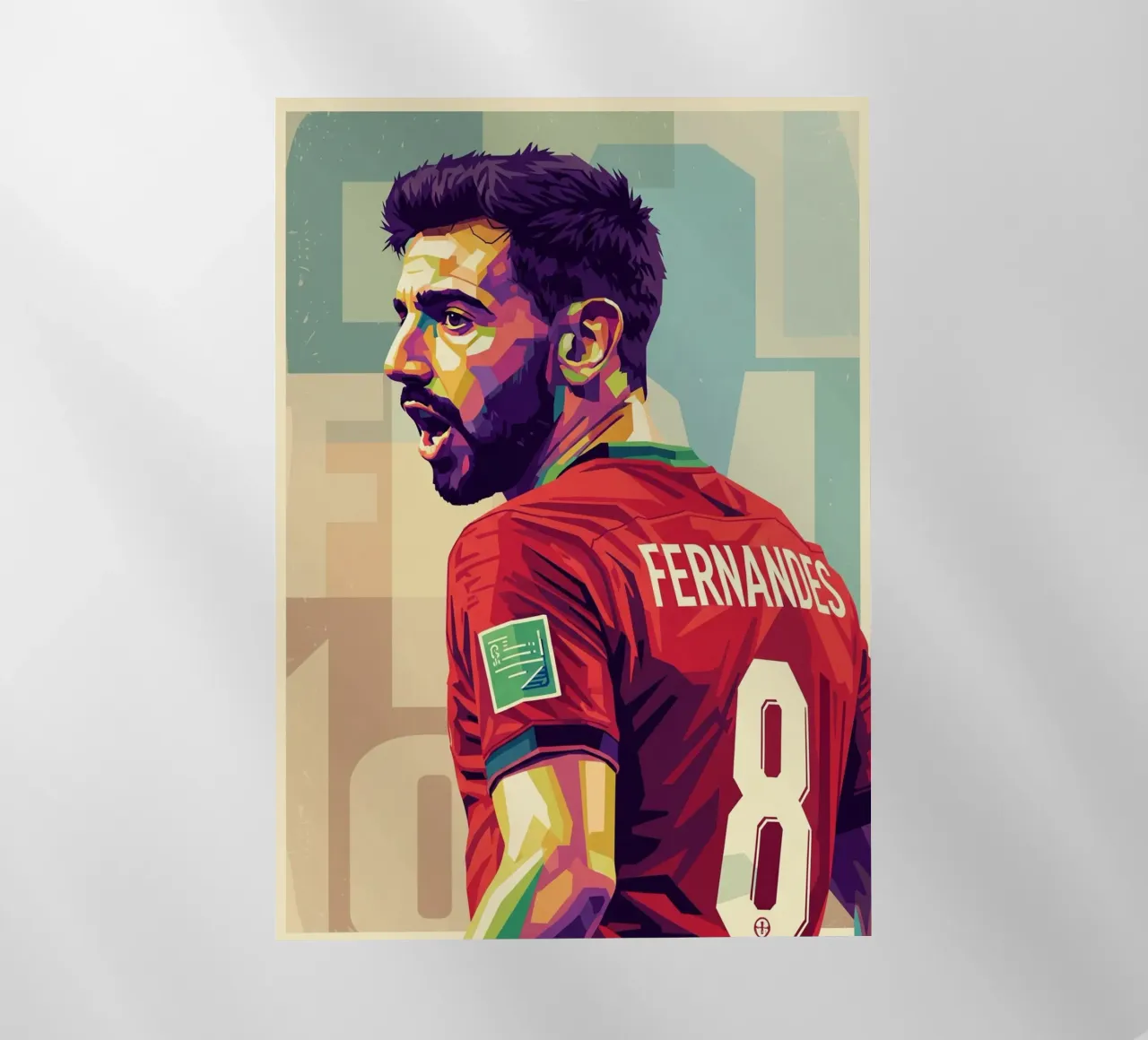 Bruno Fernandes pop art pellicola backlit da Hantamrata