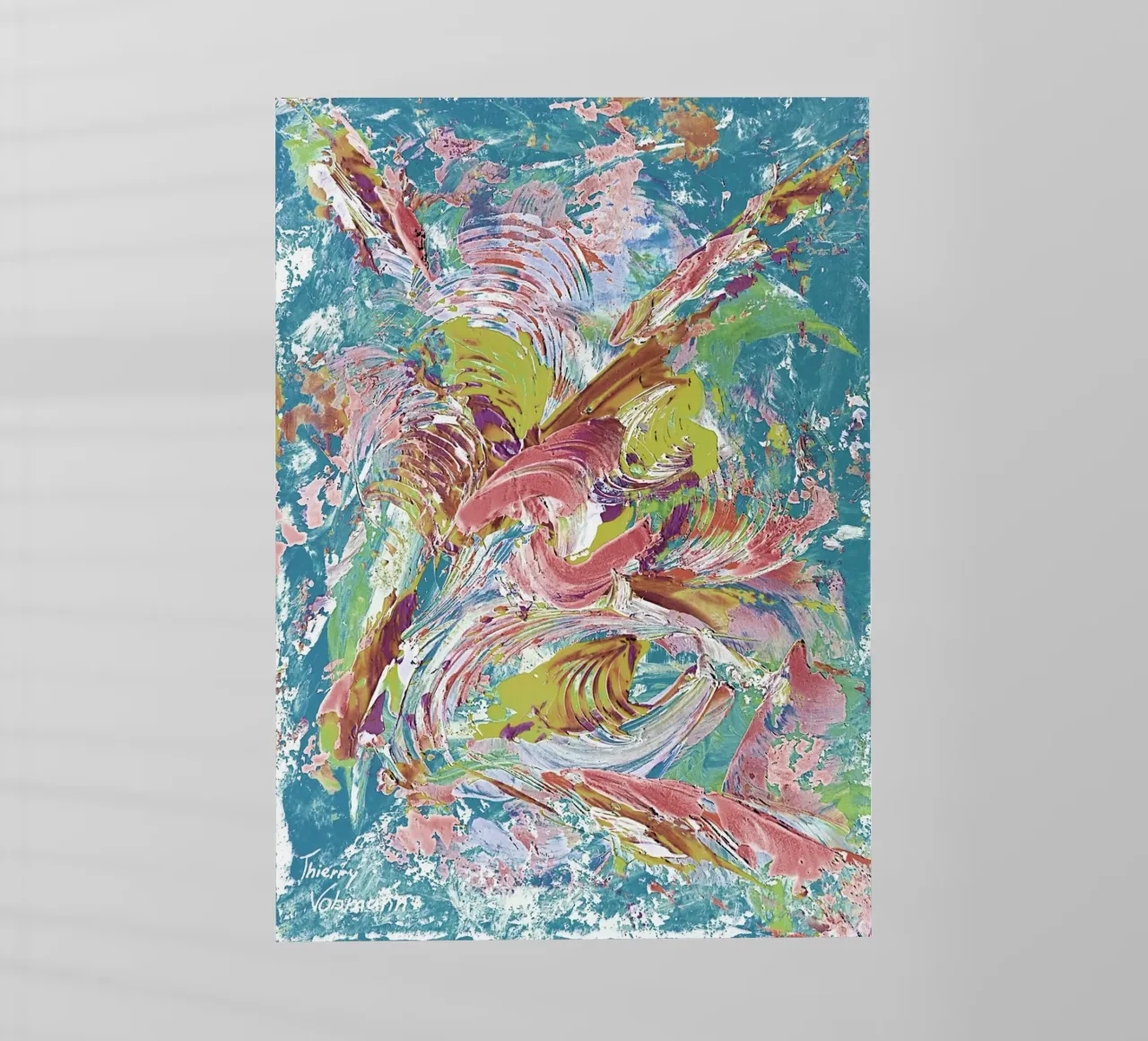 IDEAL GIFT 80 invers. pellicola backlit da Thierry Vobmann Abstract painting