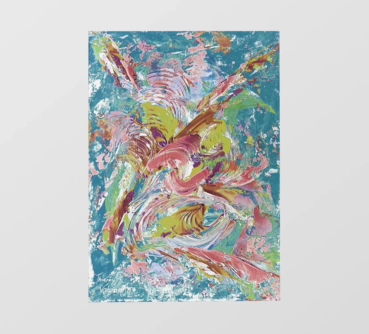 IDEAL GIFT 80 invers. pellicola backlit da Thierry Vobmann Abstract painting