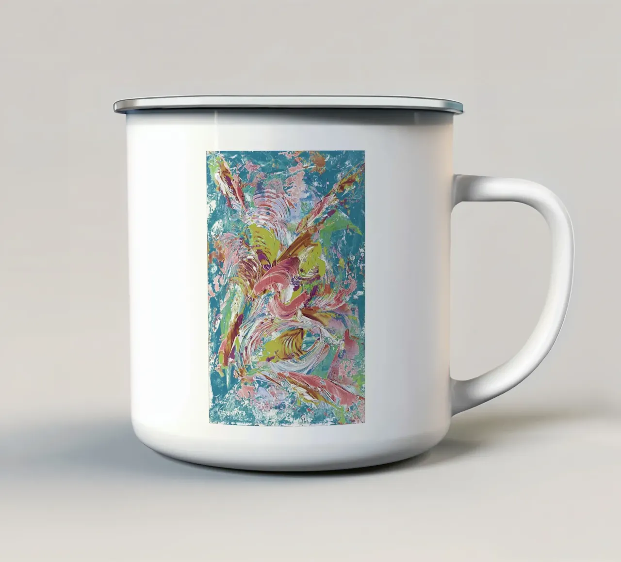 IDEAL GIFT 80 invers. tazza in smalto da Thierry Vobmann Abstract painting