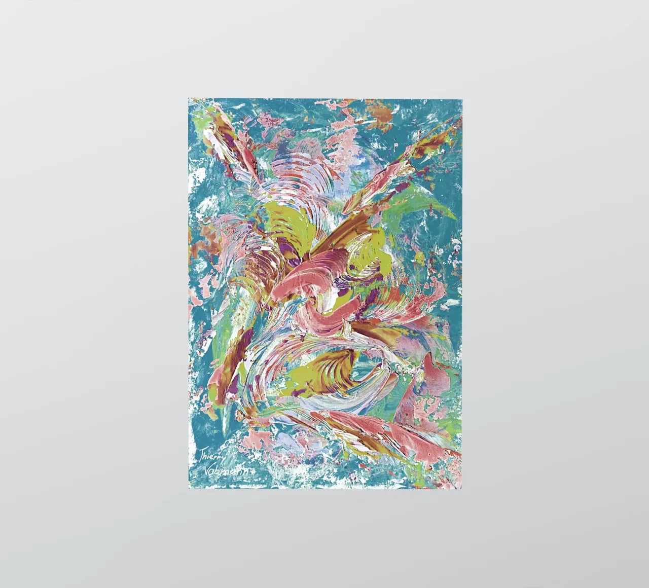 IDEAL GIFT 80 invers. adesivo da Thierry Vobmann Abstract painting