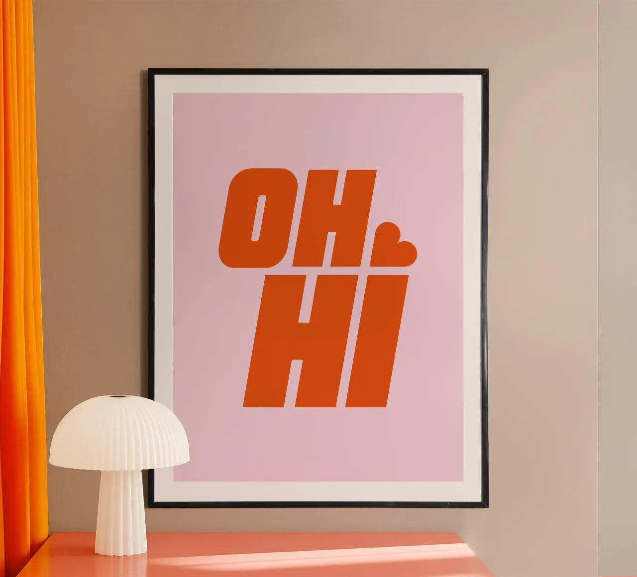 Oh ciao - con il cuore poster da Katja Stehle Design