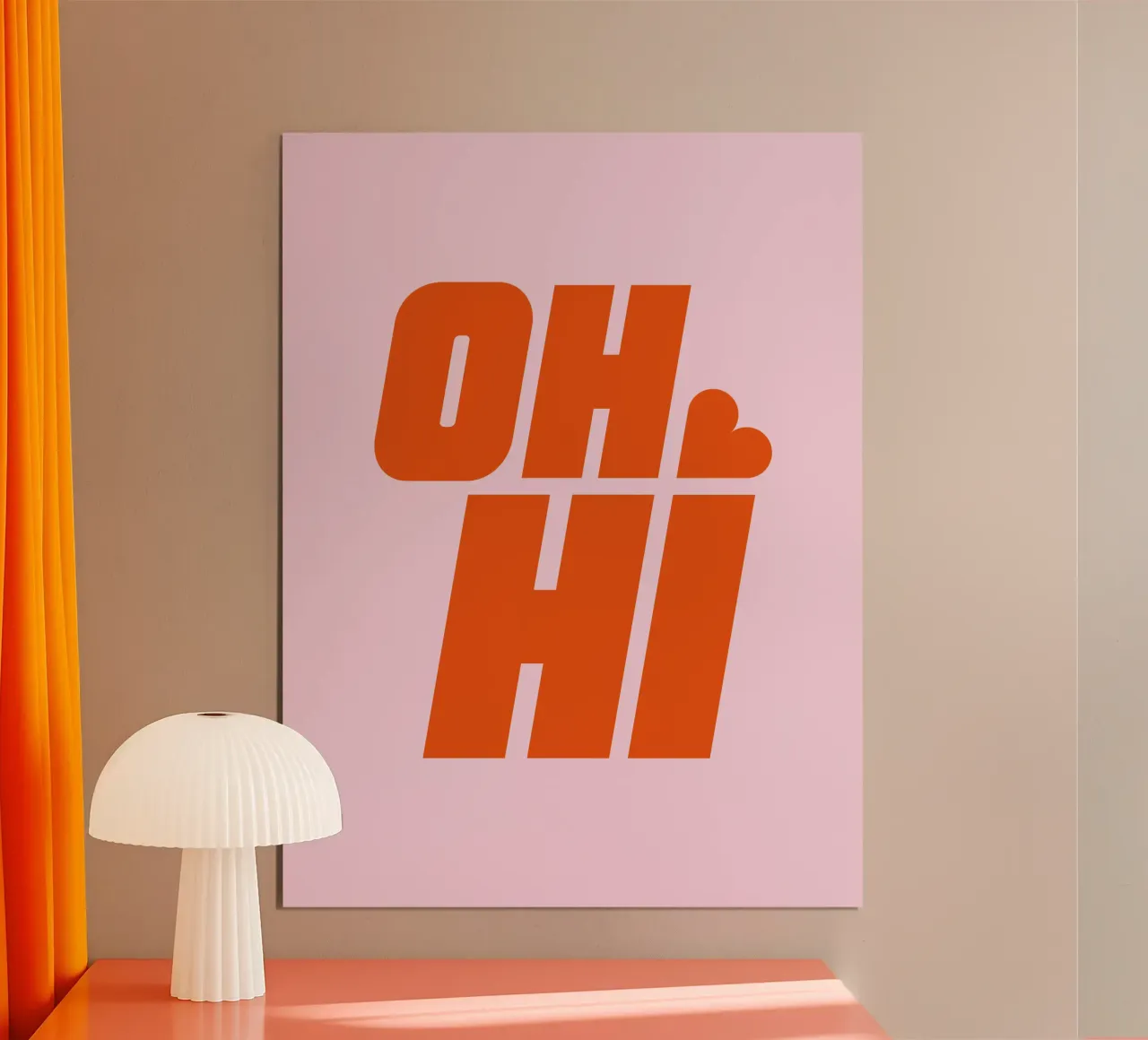 Oh ciao - con il cuore poster da Katja Stehle Design