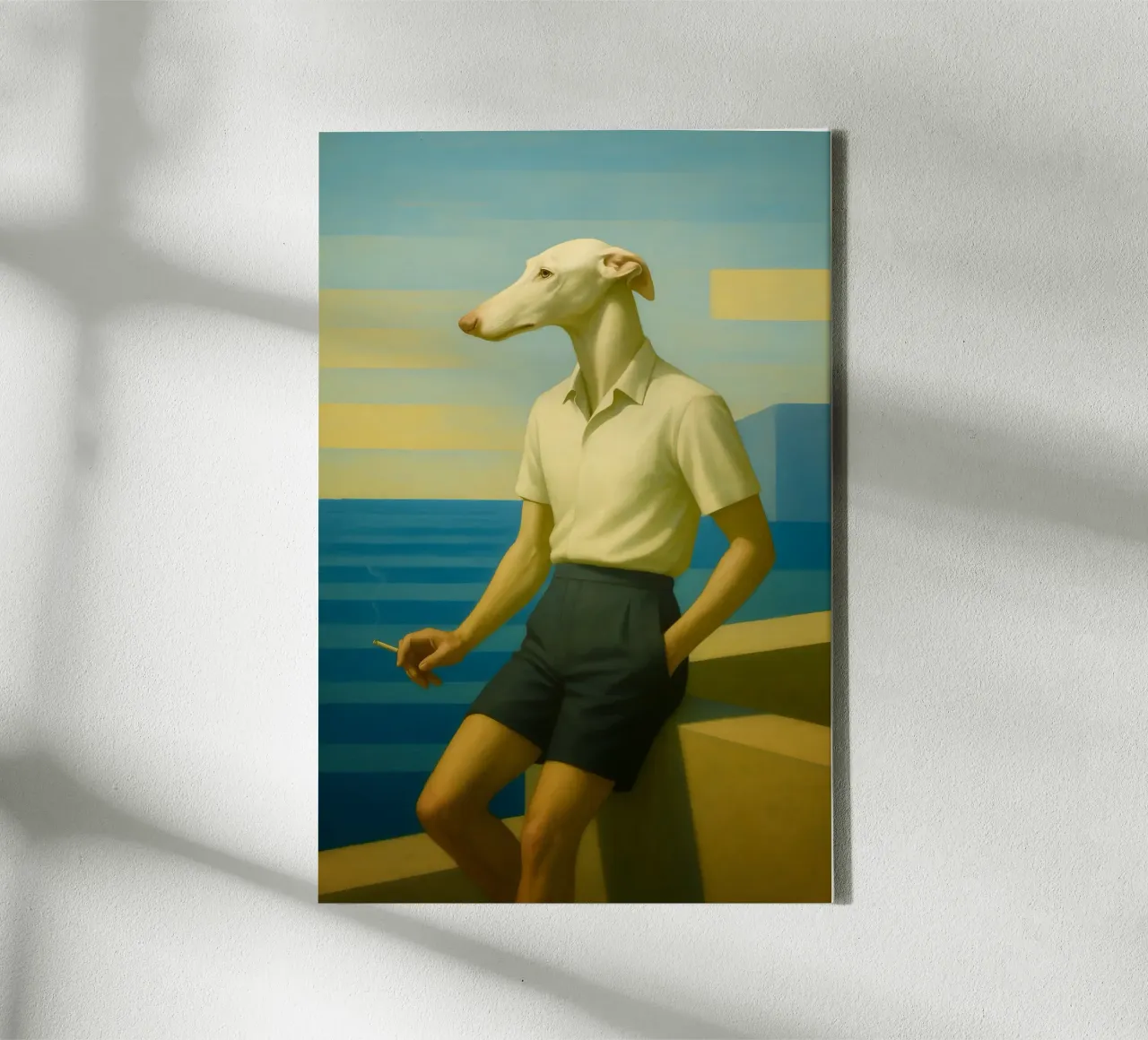 Beach tela con Cornice a cassetta da Elegant Absurd