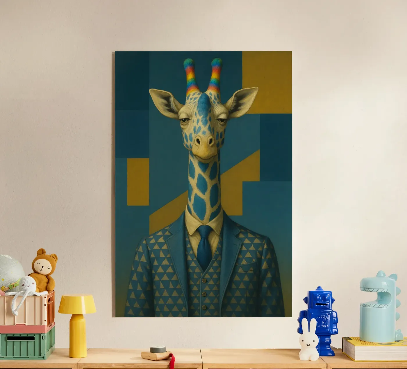 Proud Giraffe Acryl-Glas von Elegant Absurdism
