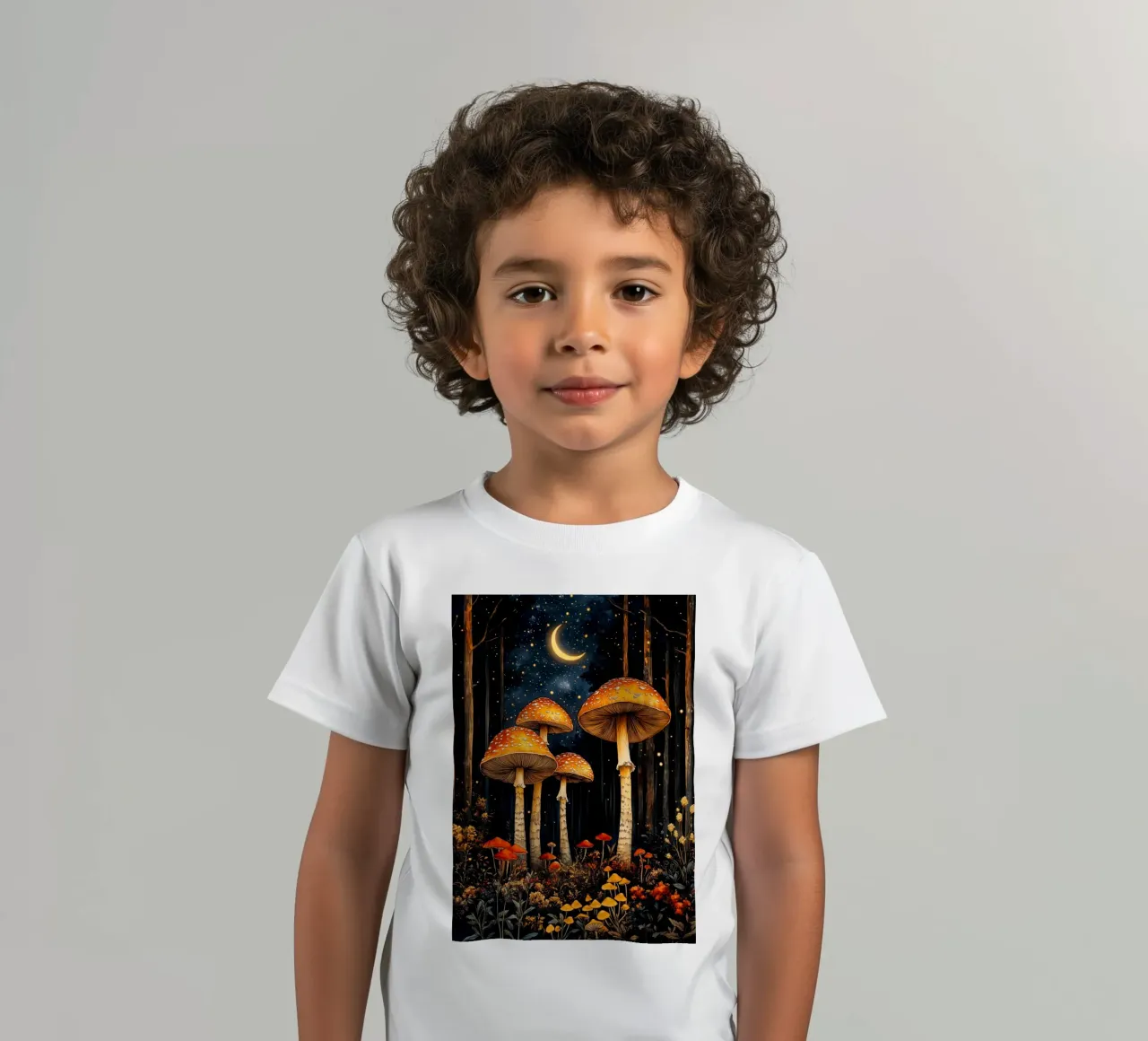 Funghi t-shirt bambini da Justyna Jaszke JBJart