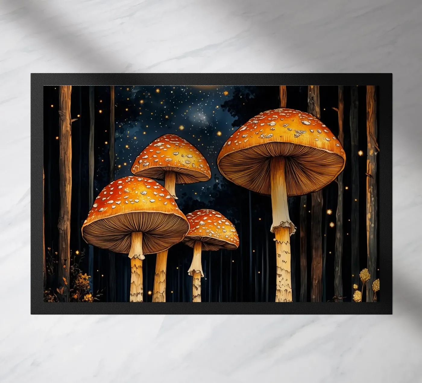 Mushrooms deurmat van Justyna Jaszke JBJart