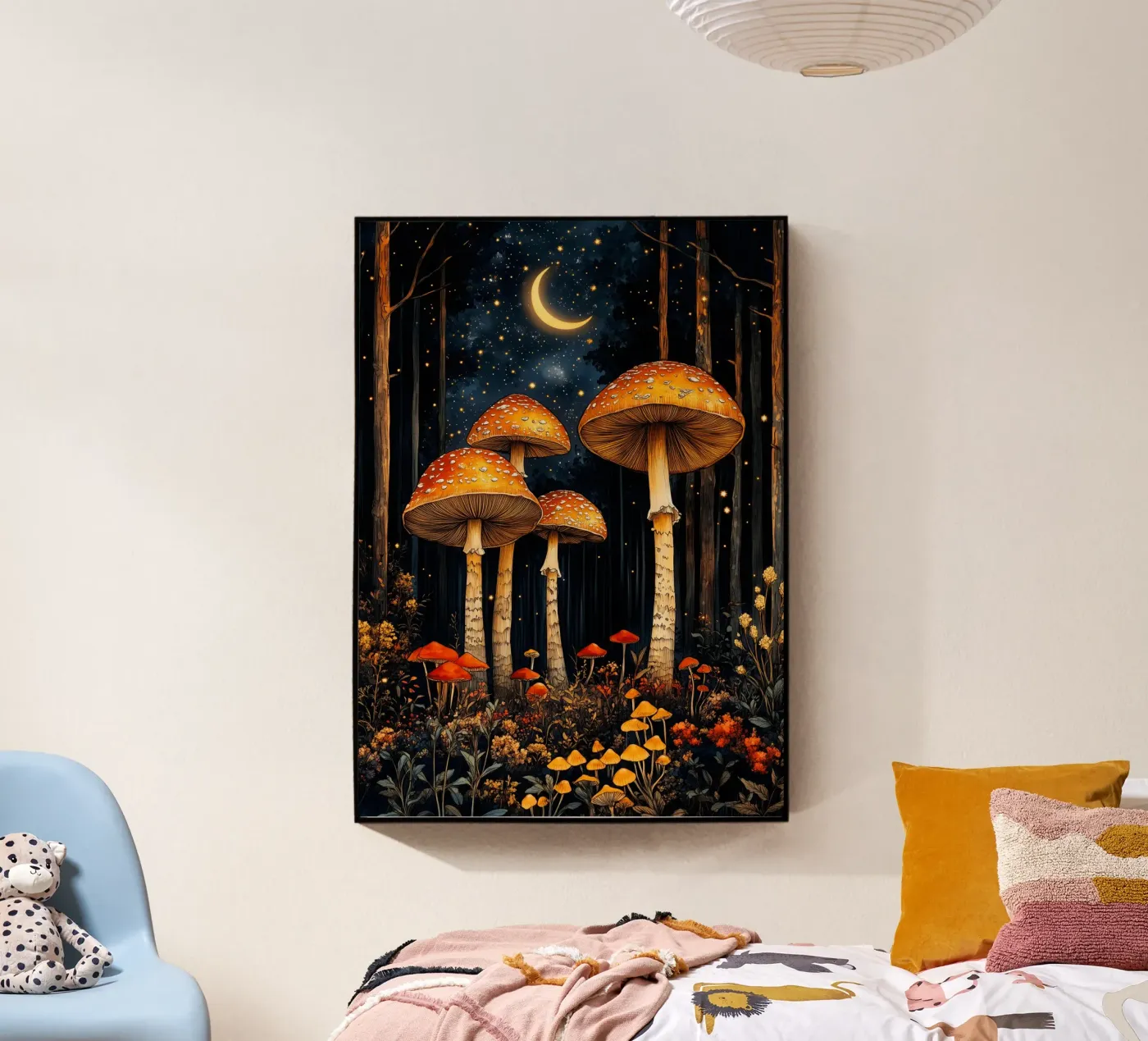 Mushrooms Acryl-Glas von Justyna Jaszke JBJart