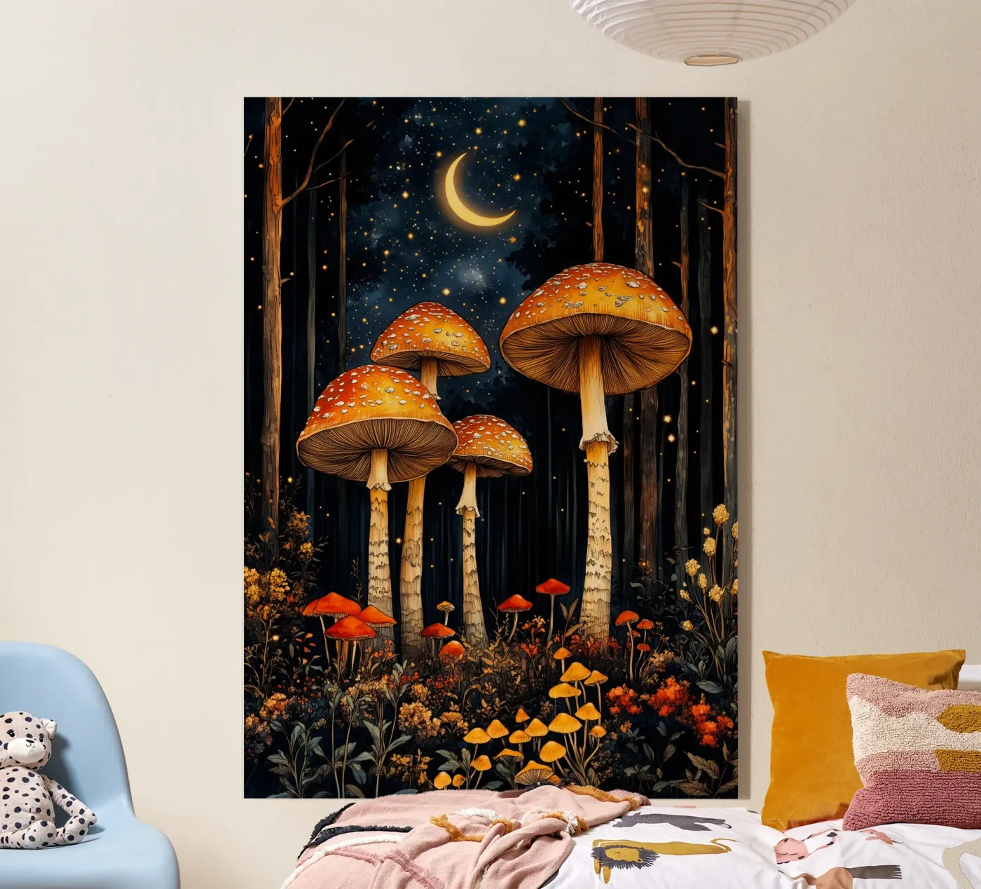 Mushrooms Acryl-Glas von Justyna Jaszke JBJart