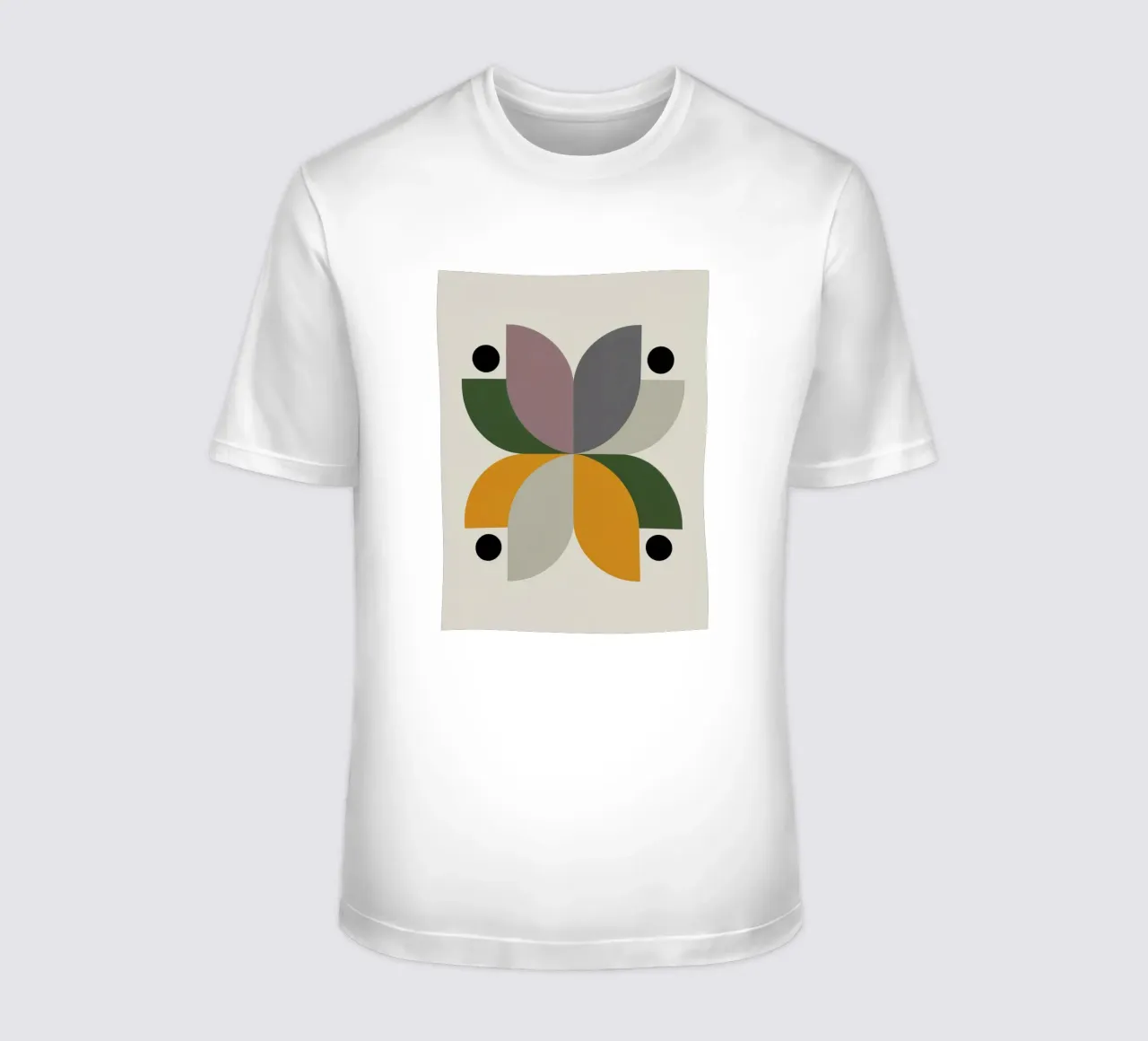 FALL BALANCE No 2 – Geometric Abstract Poster t-shirt da 20 Farben