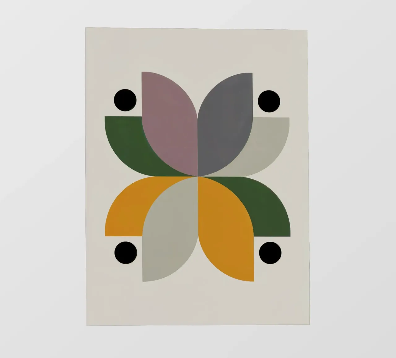 FALL BALANCE No 2 – Geometric Abstract Poster pellicola backlit da 20 Farben