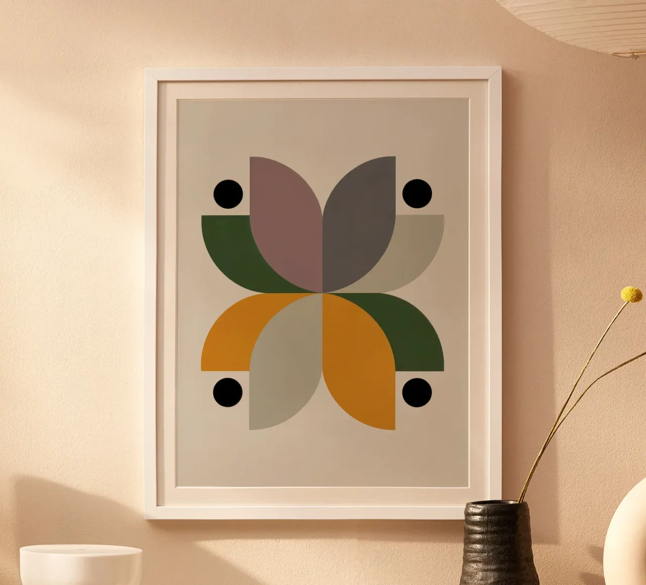 FALL BALANCE No 2 – Geometric Abstract Poster carta hahnemühle da 20 Farben
