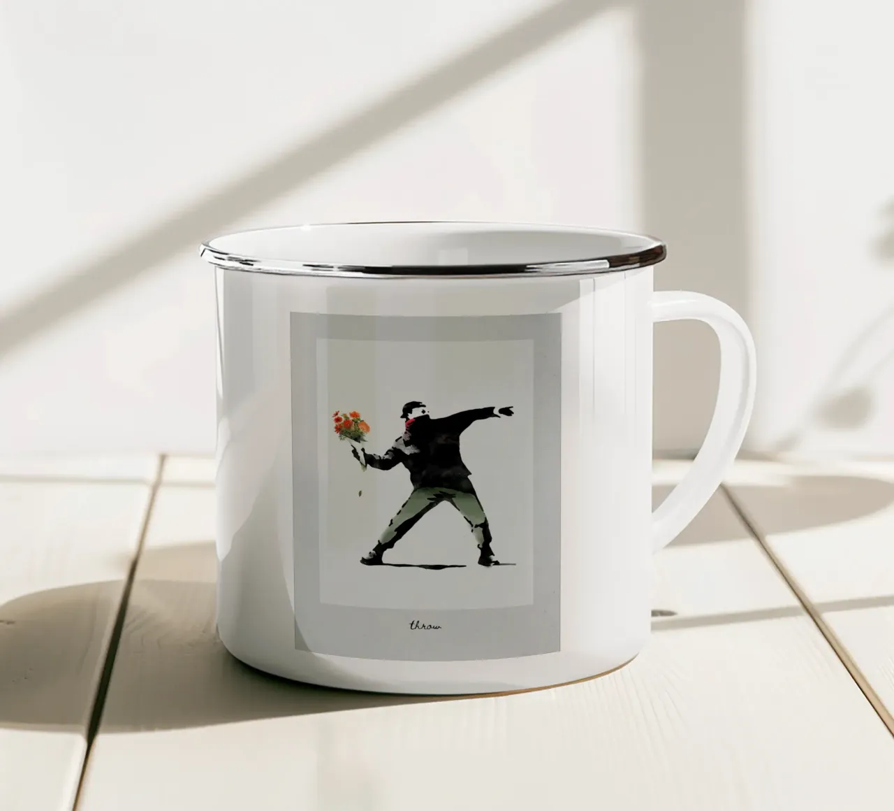 Excellent Throw tazza in smalto da alana vero