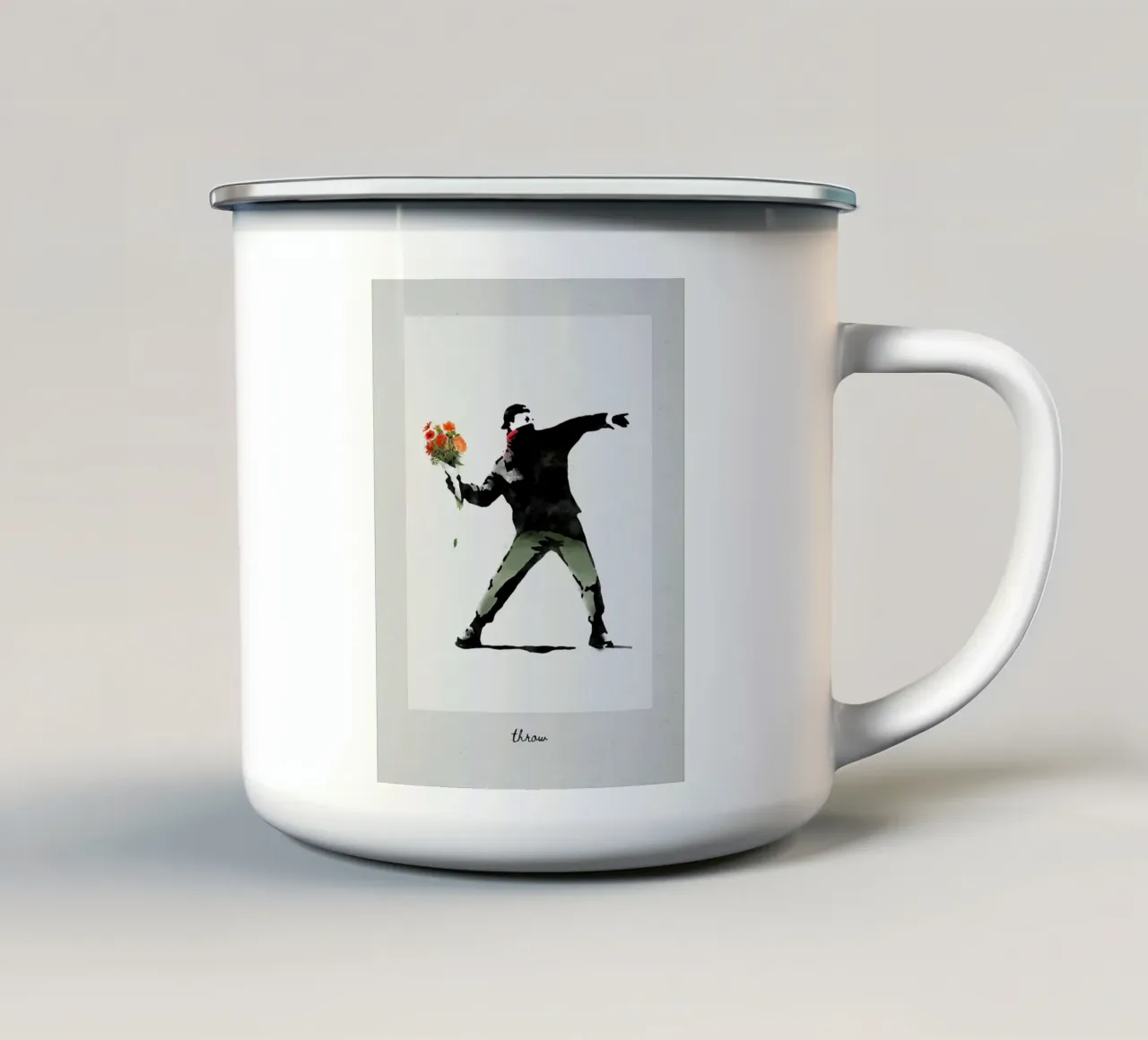 Excellent Throw tazza in smalto da alana vero