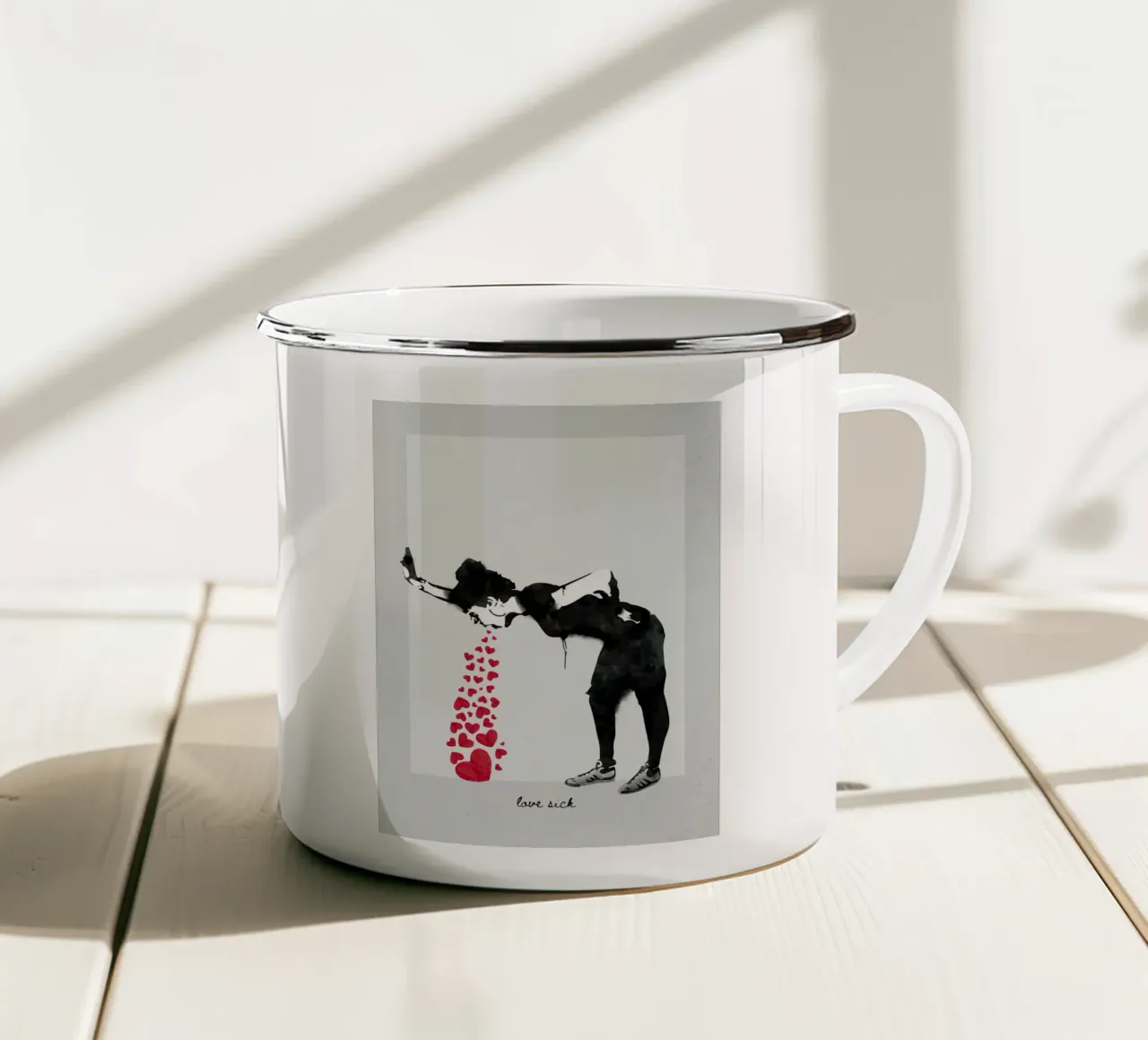 Love Sick tazza in smalto da alana vero