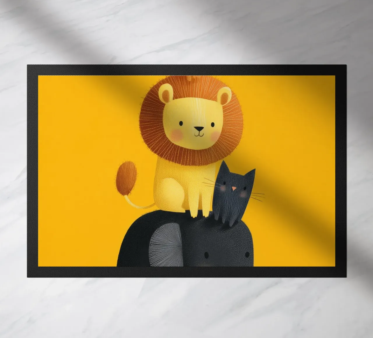 Animal Stack Friends doormat by Kiara