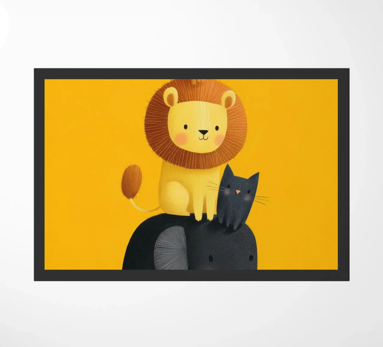 Animal Stack Friends doormat by Kiara