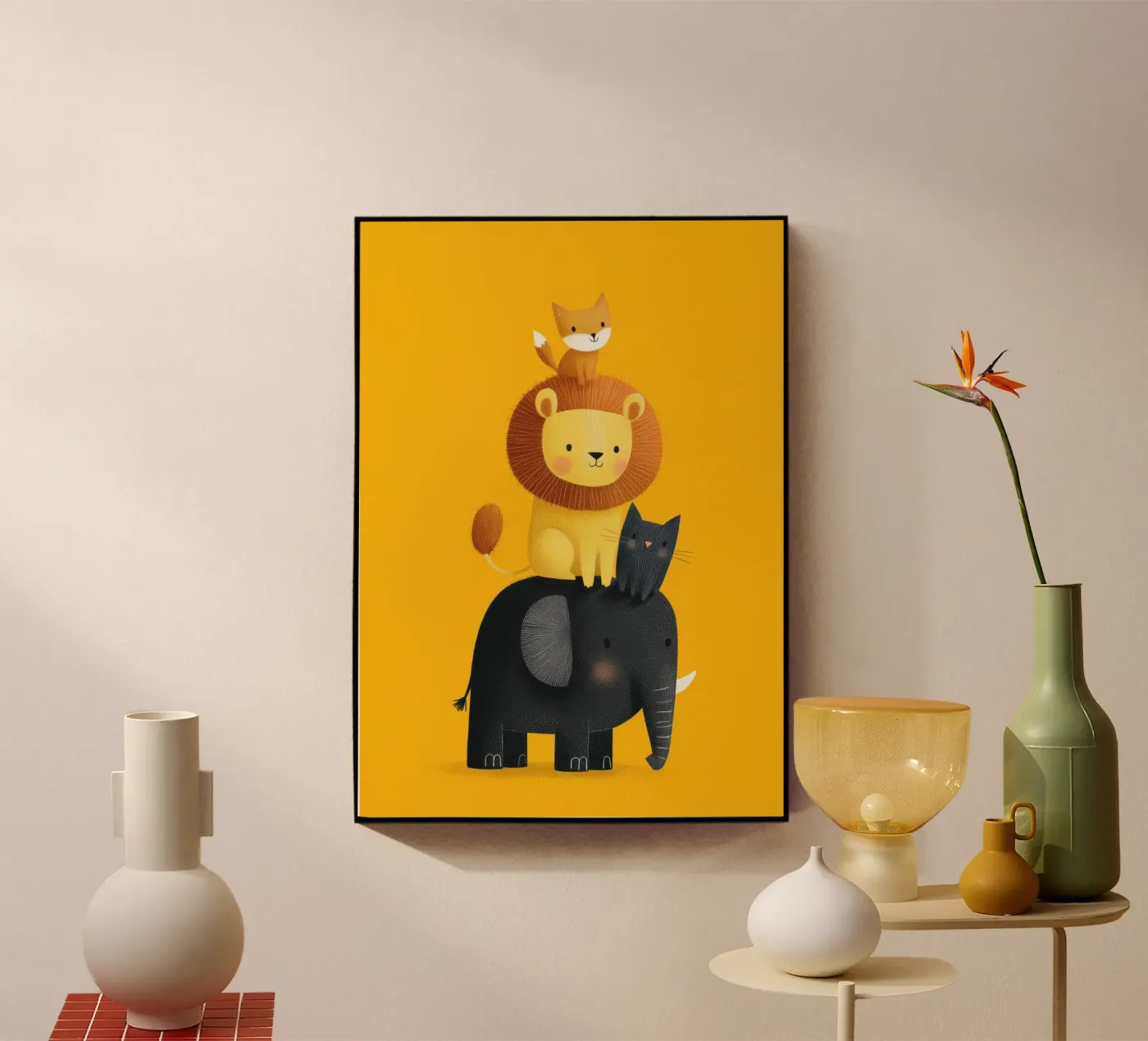 Animal Stack Friends Acryl-Glas von Kiara