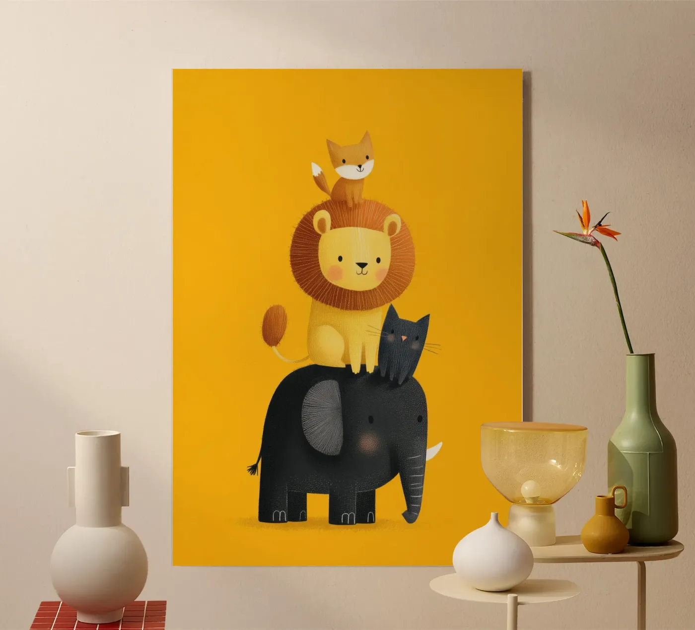 Animal Stack Friends Acryl-Glas von Kiara