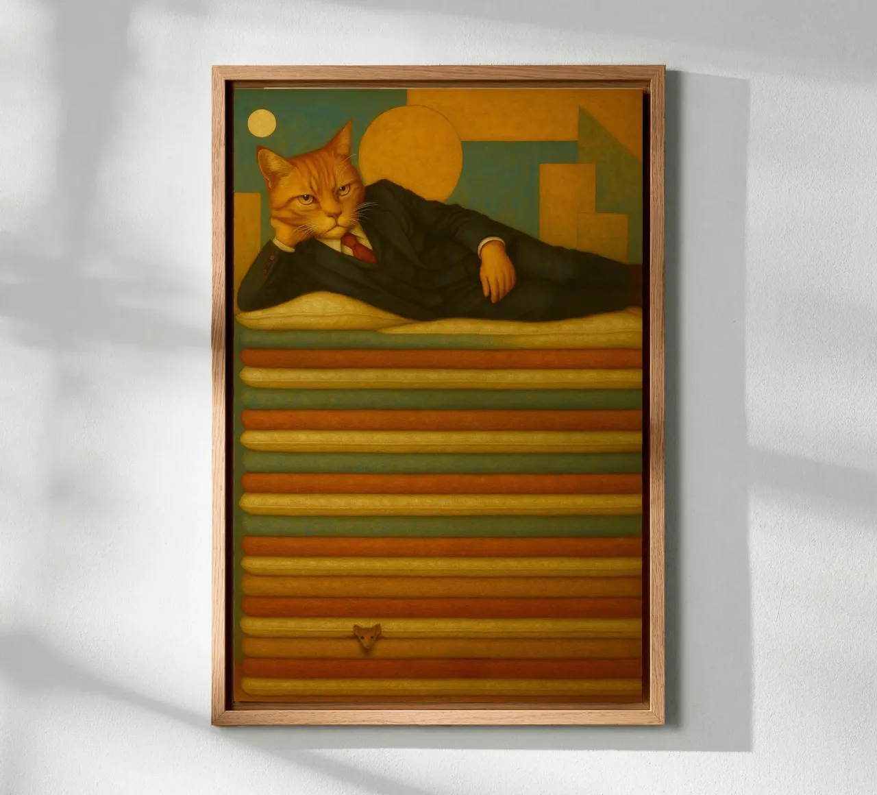 The princess and the pea tela con Cornice a cassetta da Elegant Absurd