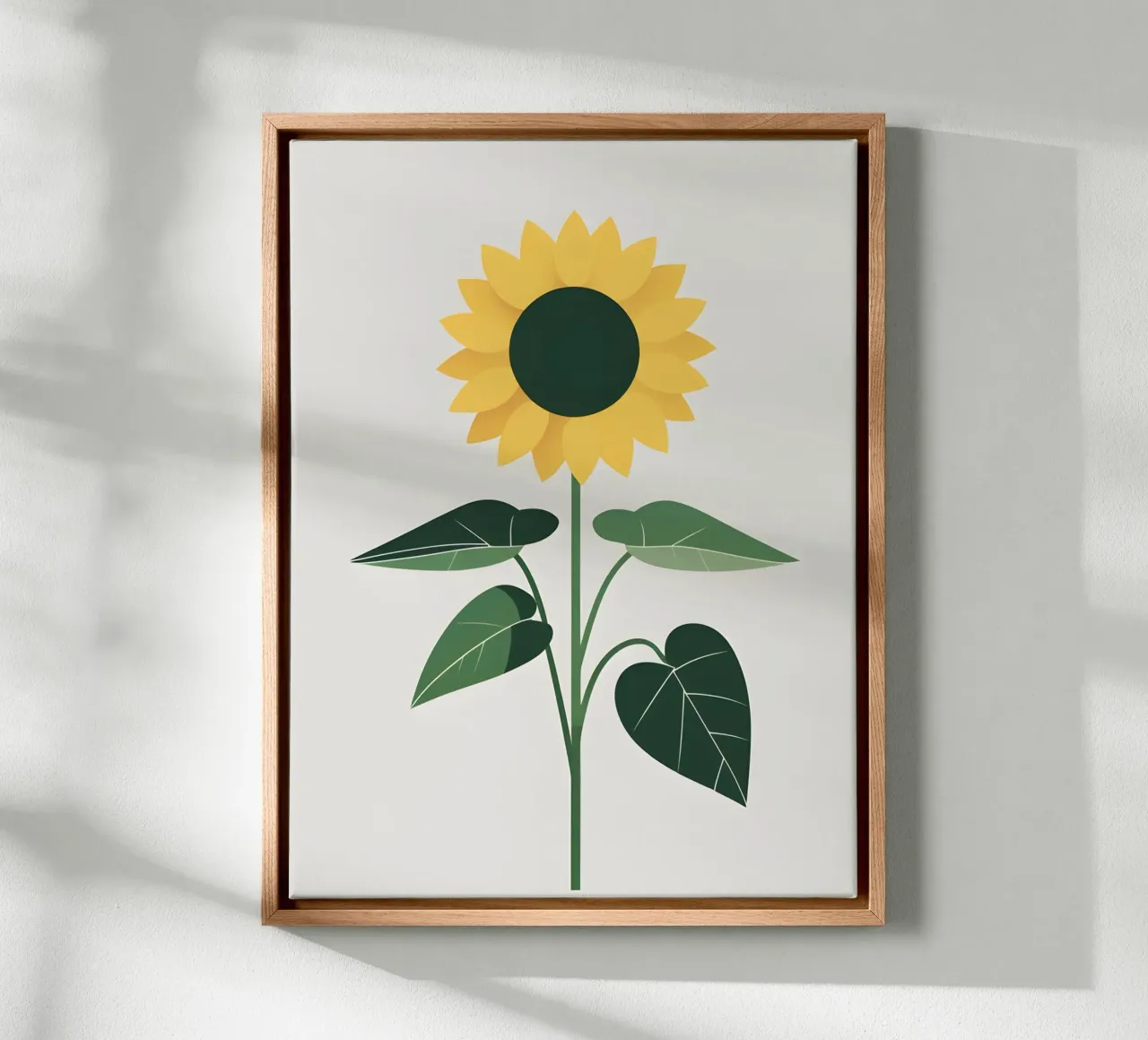 Zonnebloem Cirkel canvas met Baklijst van The Green Room