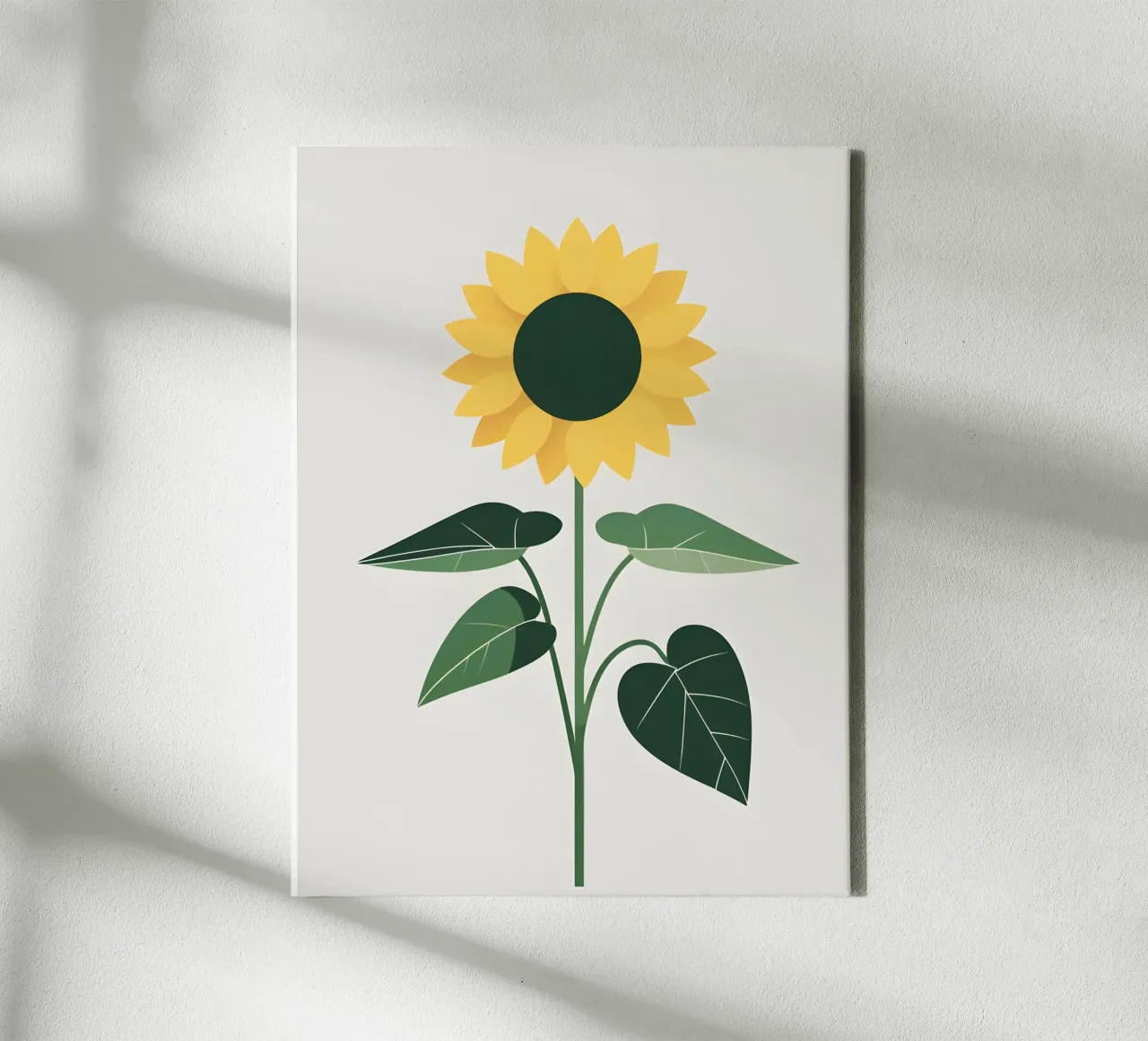 Zonnebloem Cirkel canvas met Baklijst van The Green Room
