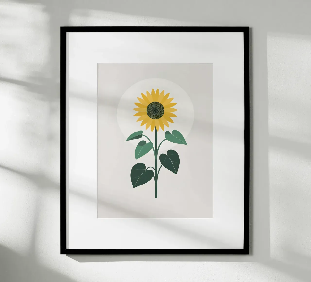 Circolo dei Girasoli poster con telaio in legno da The Green Room