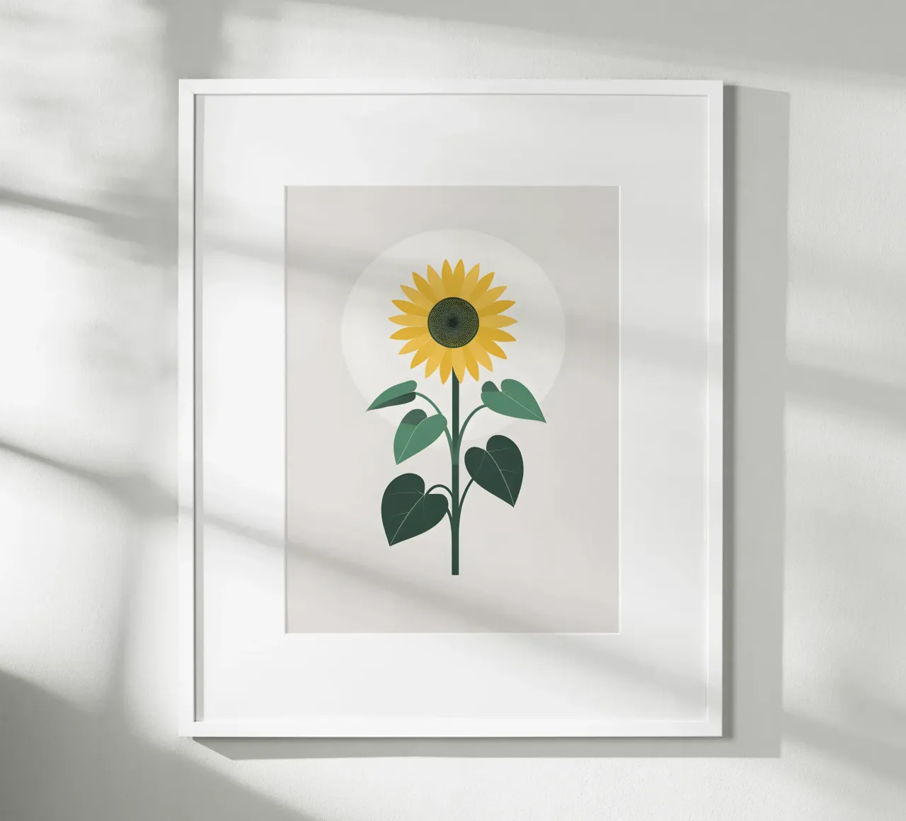 Circolo dei Girasoli poster con telaio in legno da The Green Room