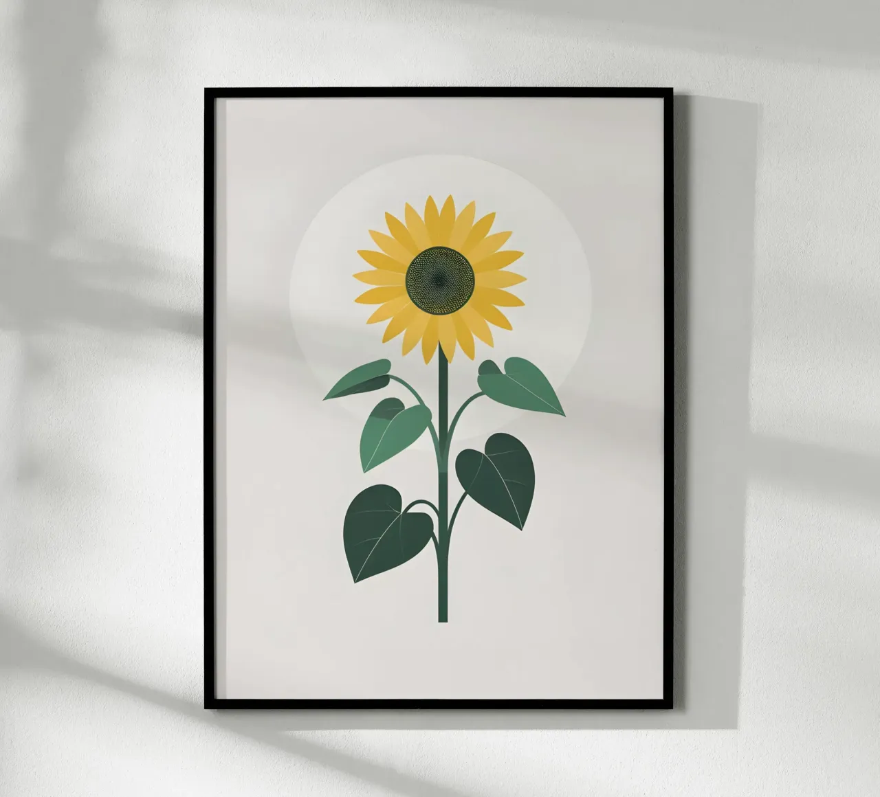 Circolo dei Girasoli poster con telaio in legno da The Green Room
