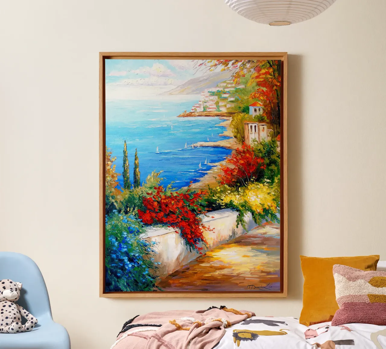 Noon by the sea tela con Cornice a cassetta da todeo mark