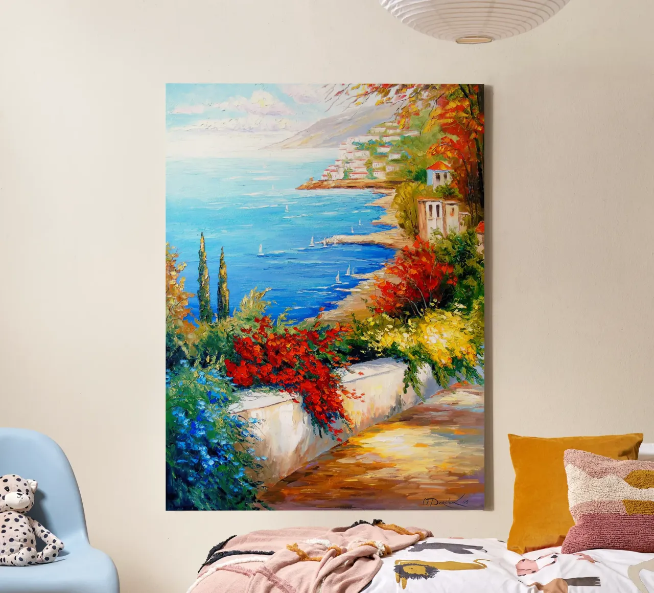 Noon by the sea tela con Cornice a cassetta da todeo mark