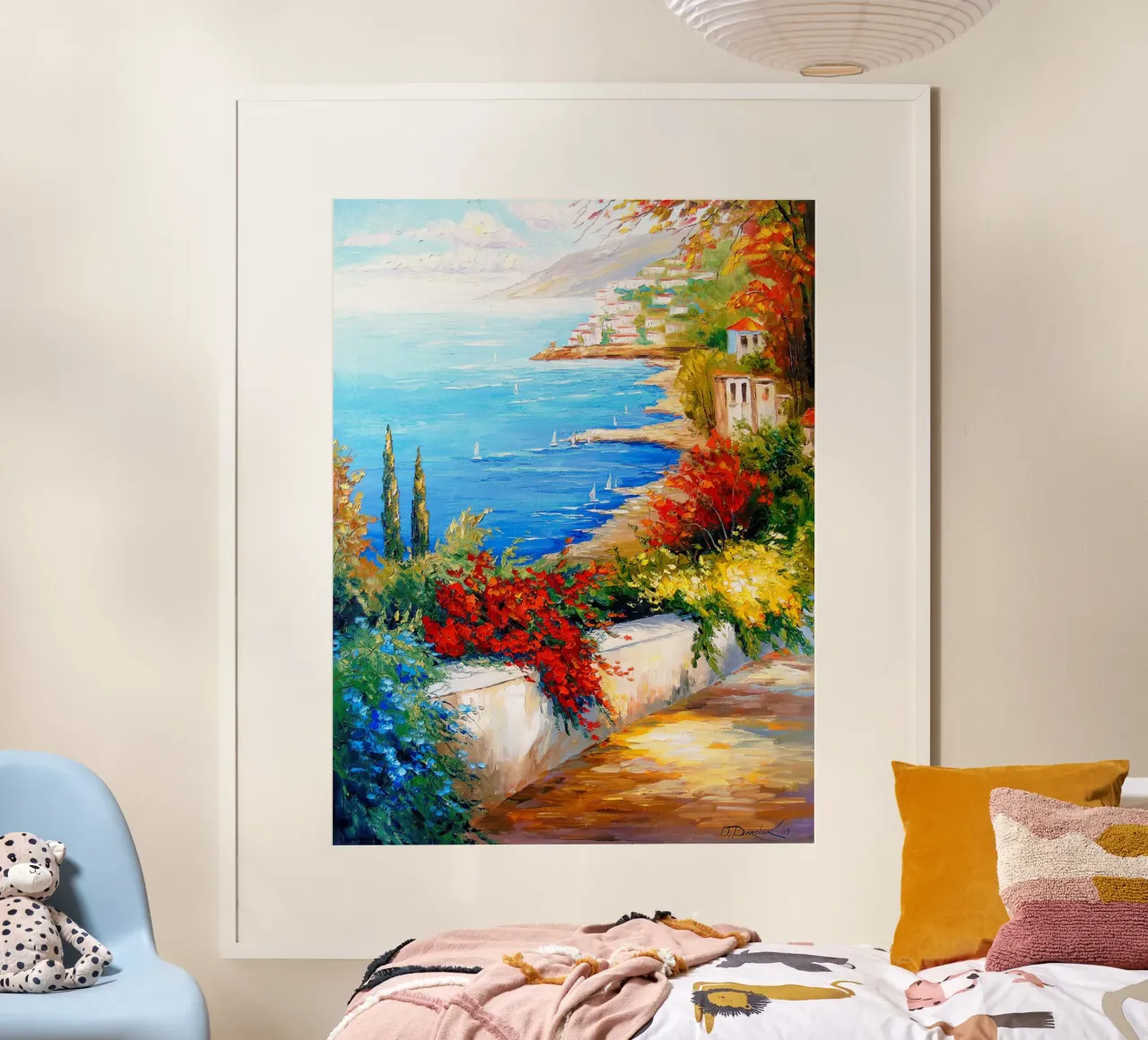 Noon by the sea poster con telaio in alluminio da todeo mark