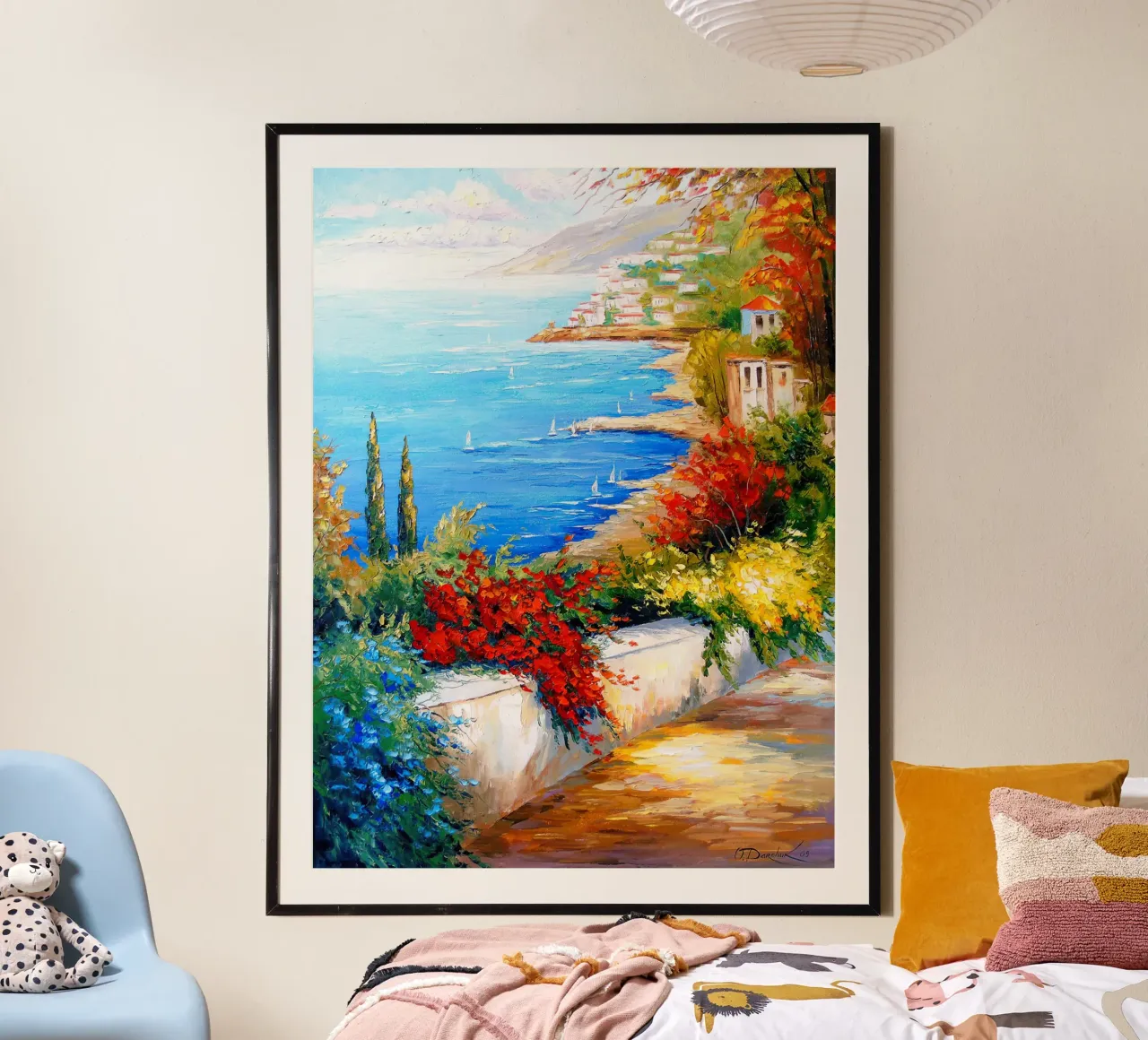 Noon by the sea poster con telaio in alluminio da todeo mark