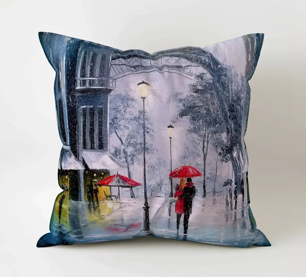 The first snow in Paris cuscino da todeo mark
