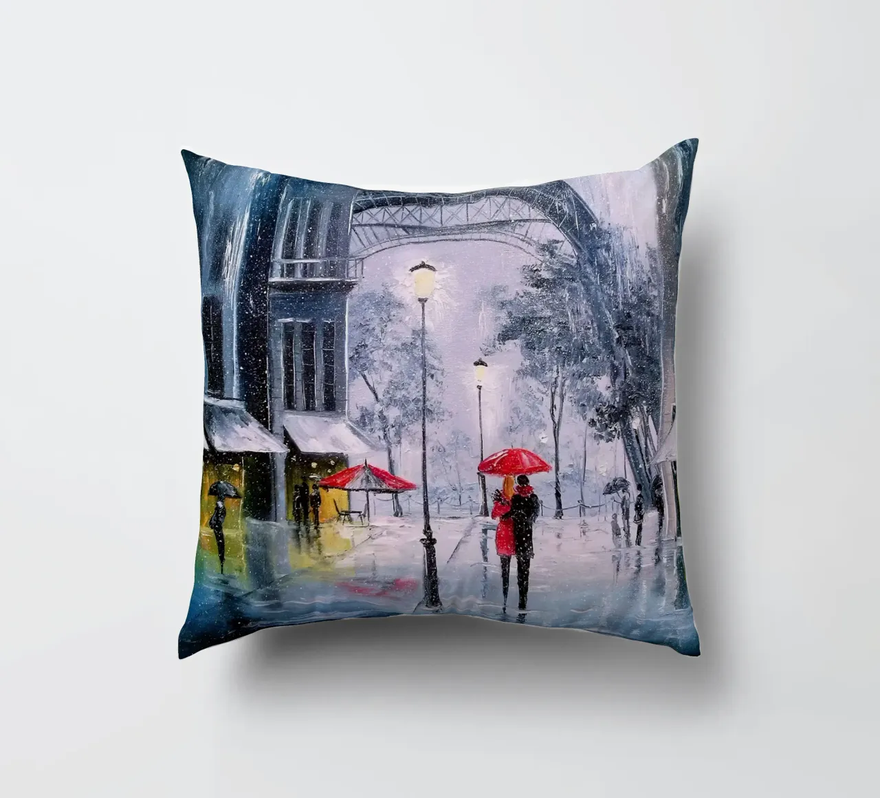The first snow in Paris cuscino da todeo mark
