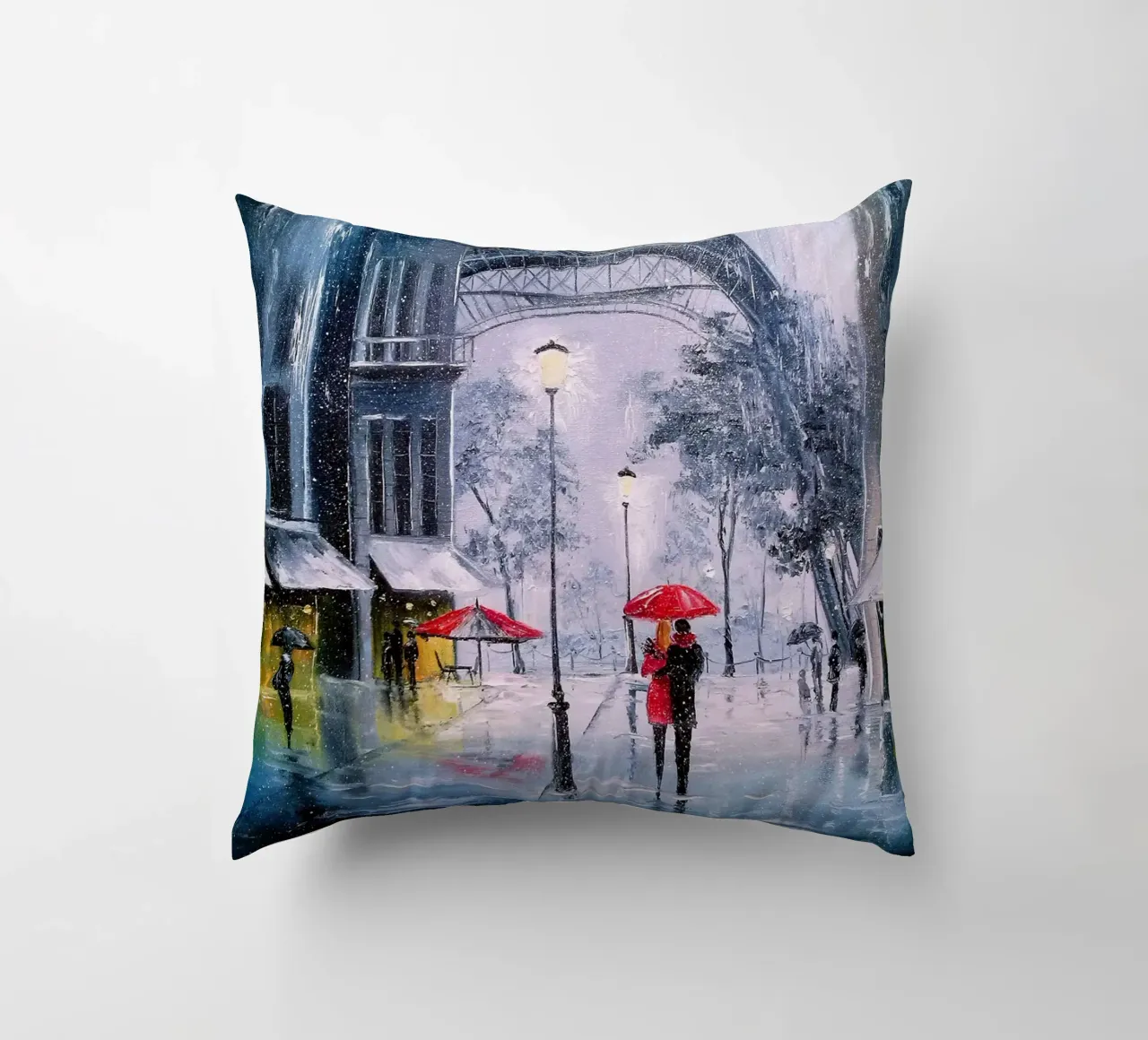 The first snow in Paris cuscino da todeo mark