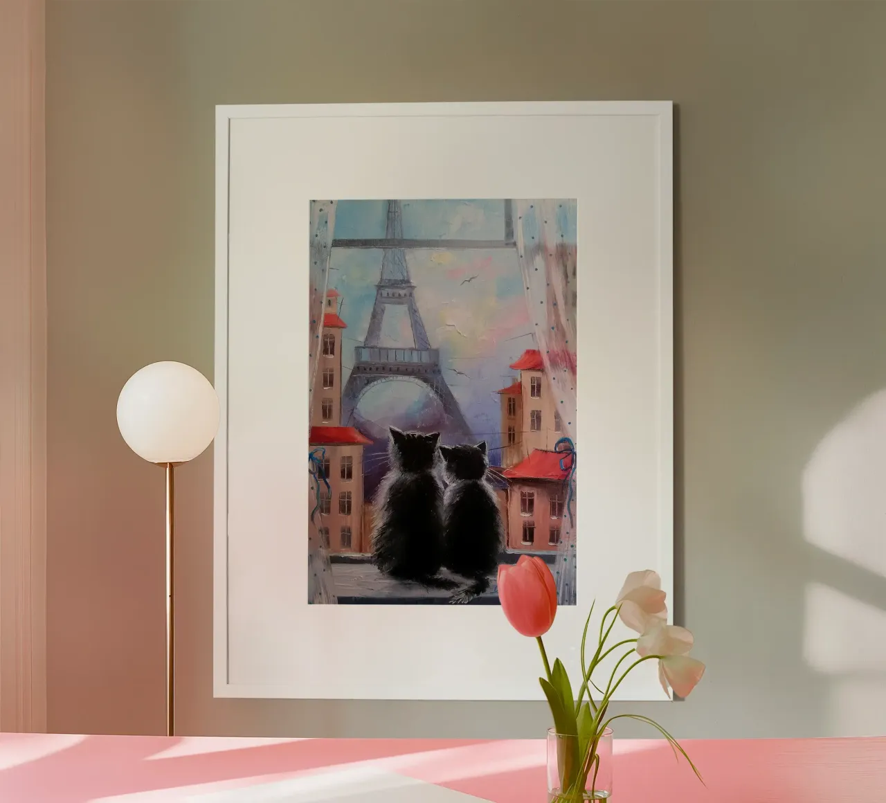 Together in Paris poster con telaio in alluminio da todeo mark