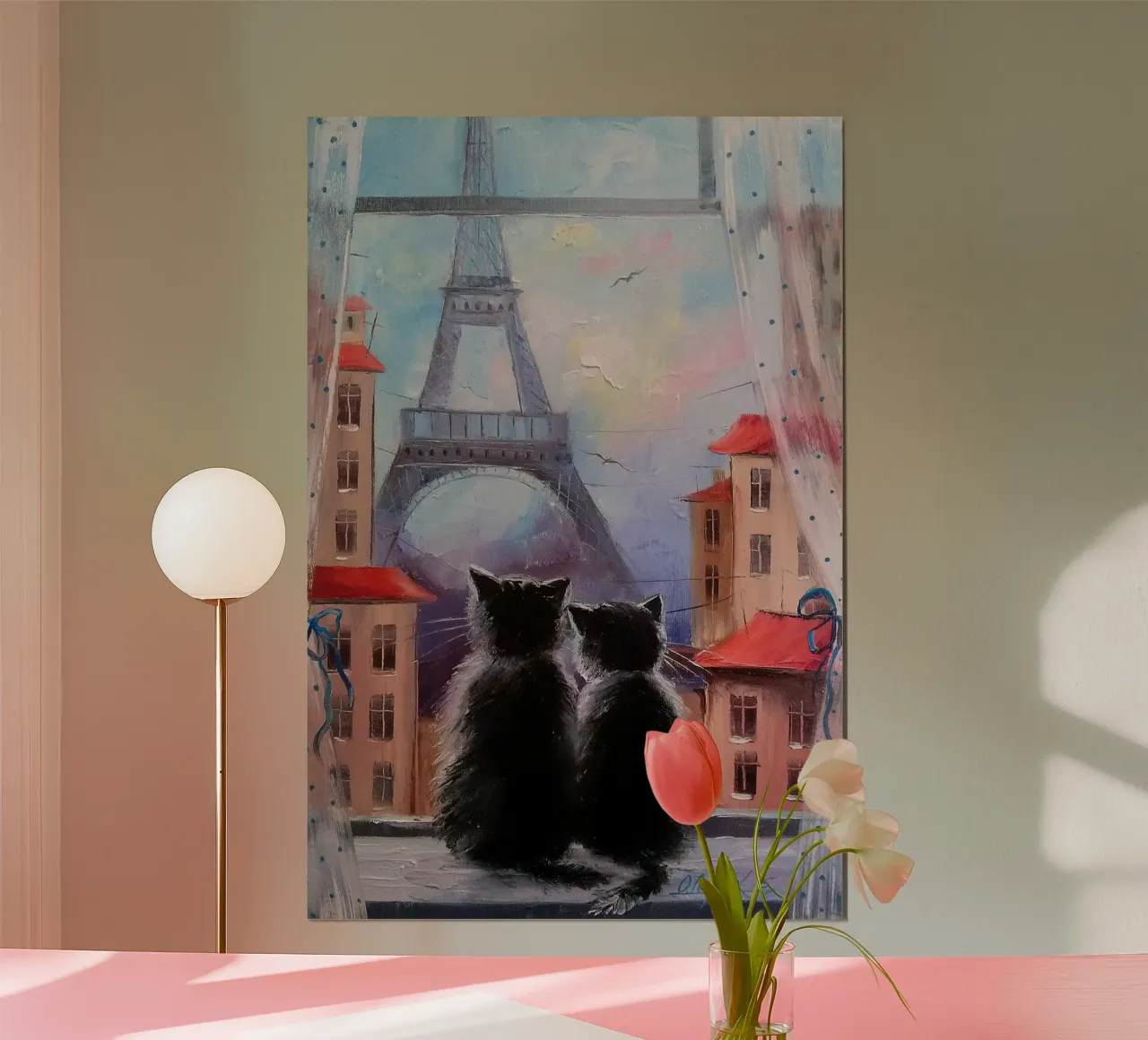 Together in Paris poster con telaio in alluminio da todeo mark