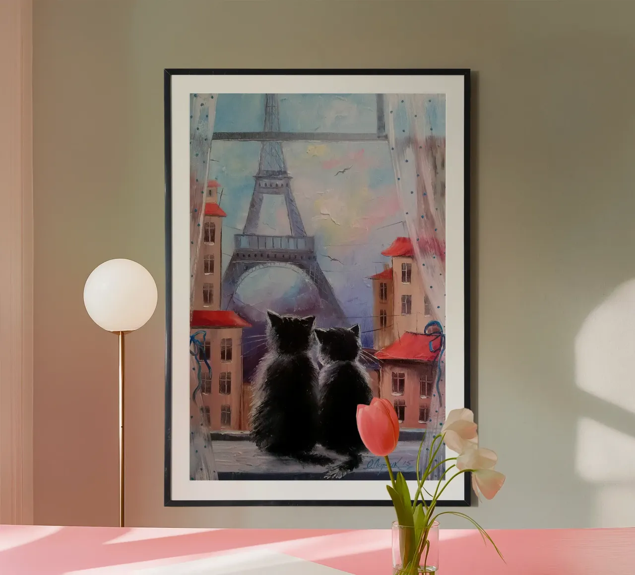 Together in Paris poster con telaio in alluminio da todeo mark