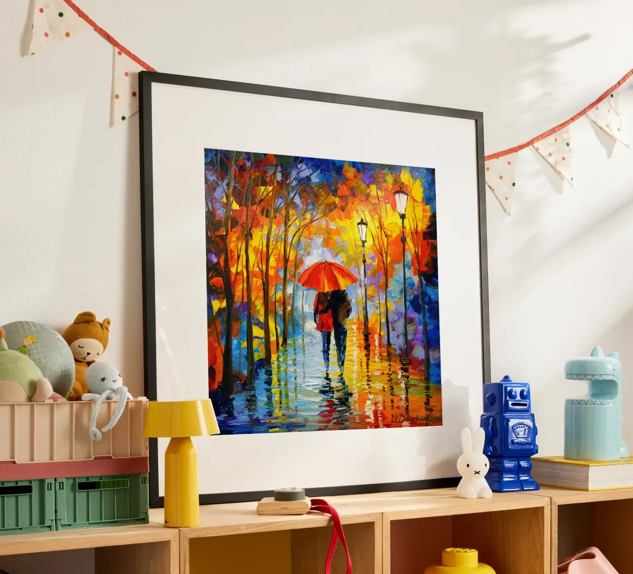 Walk in the park poster con telaio in alluminio da todeo mark