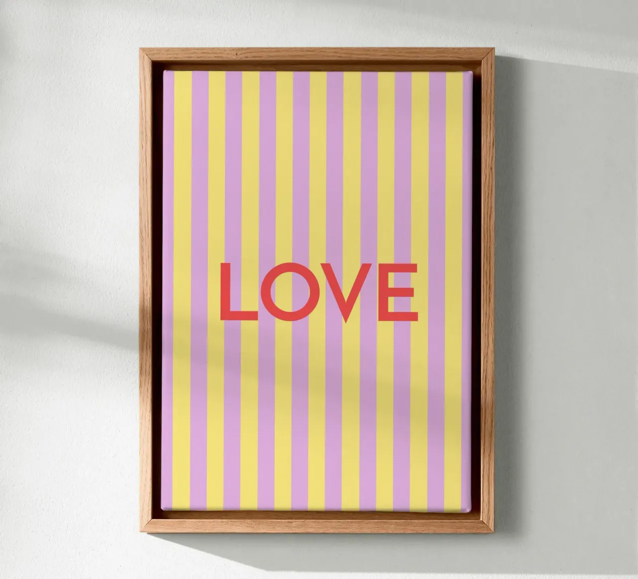 Love Colorful Red tela con Cornice a cassetta da janamossmann