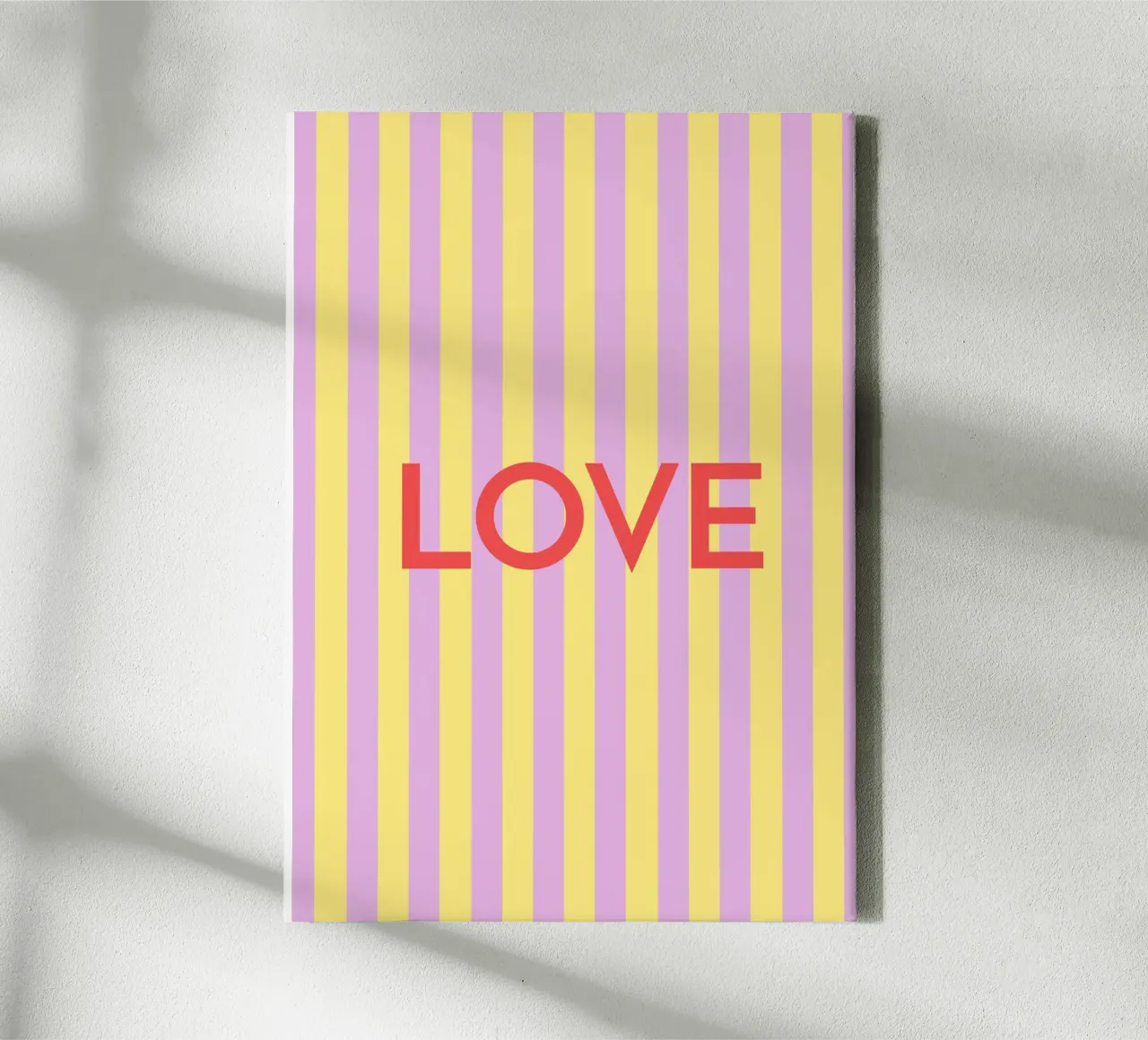 Love Colorful Red tela con Cornice a cassetta da janamossmann