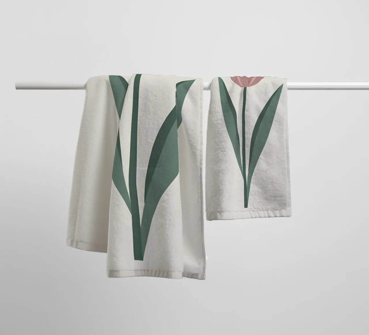 Tulip Shape towel by Botanical Gallery
