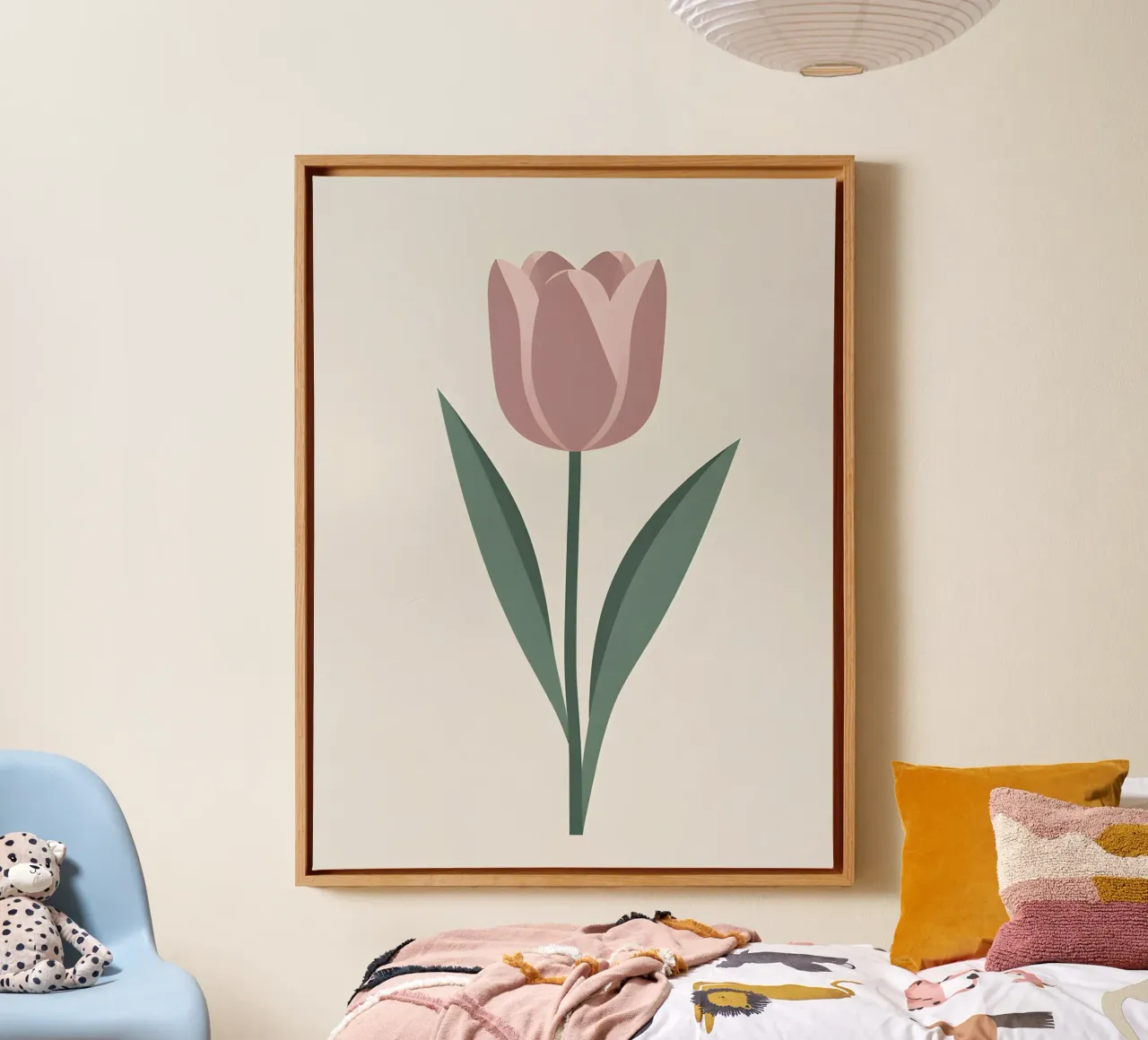 Forma a tulipano tela con Cornice a cassetta da The Green Room