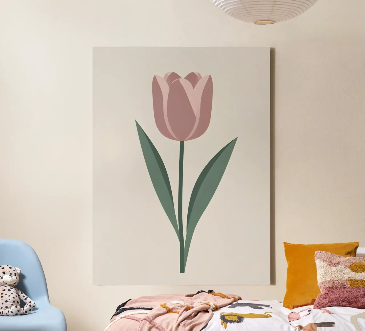 Forma a tulipano tela con Cornice a cassetta da The Green Room