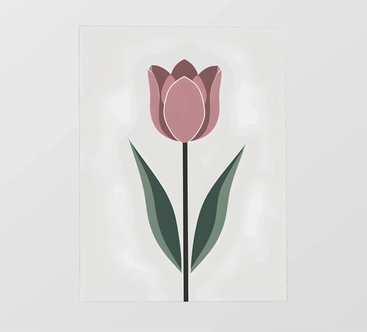 Tulp Vorm pvc-zeil van Botanical Gallery