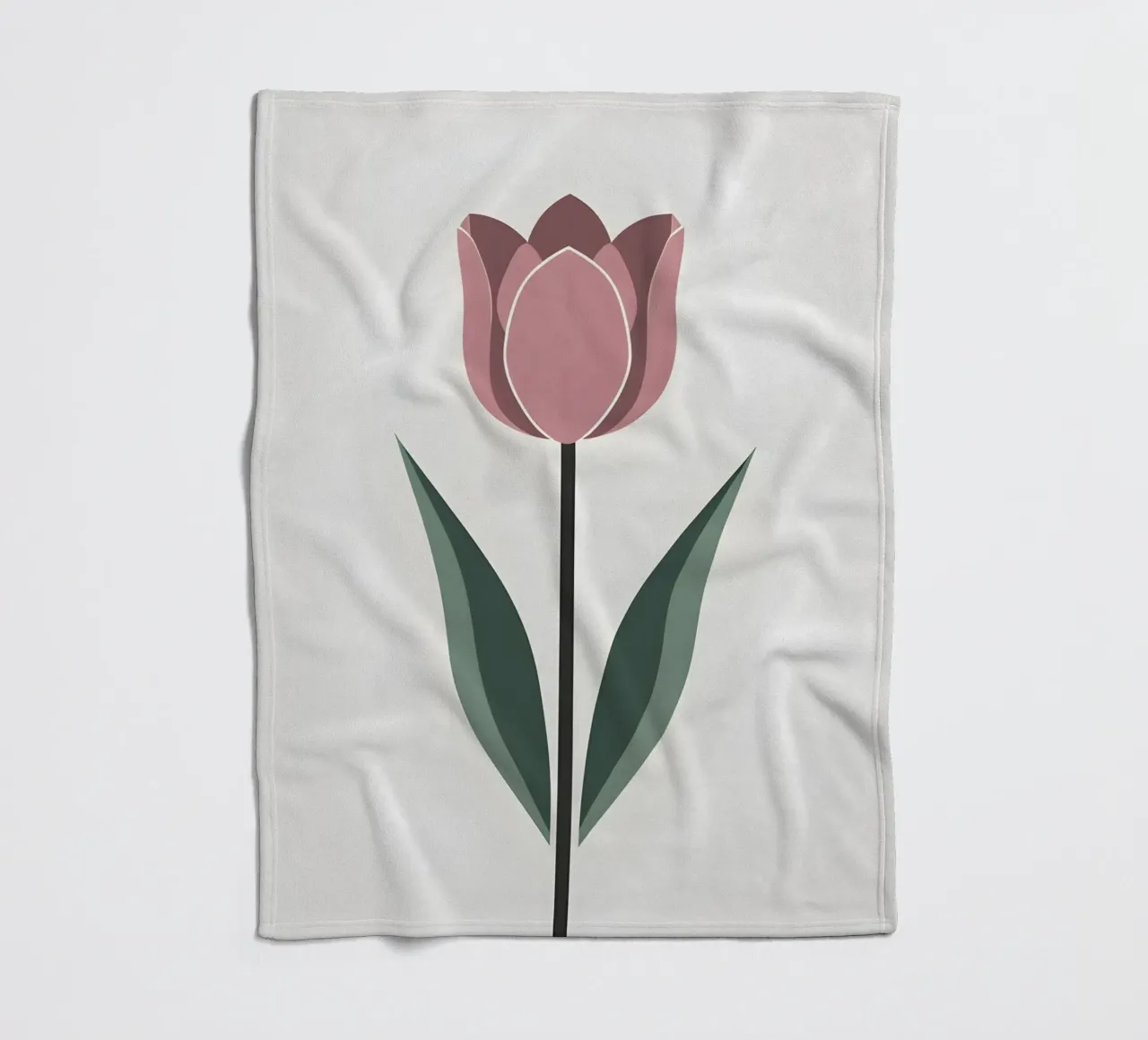 Tulp Vorm fleecedeken van Botanical Gallery