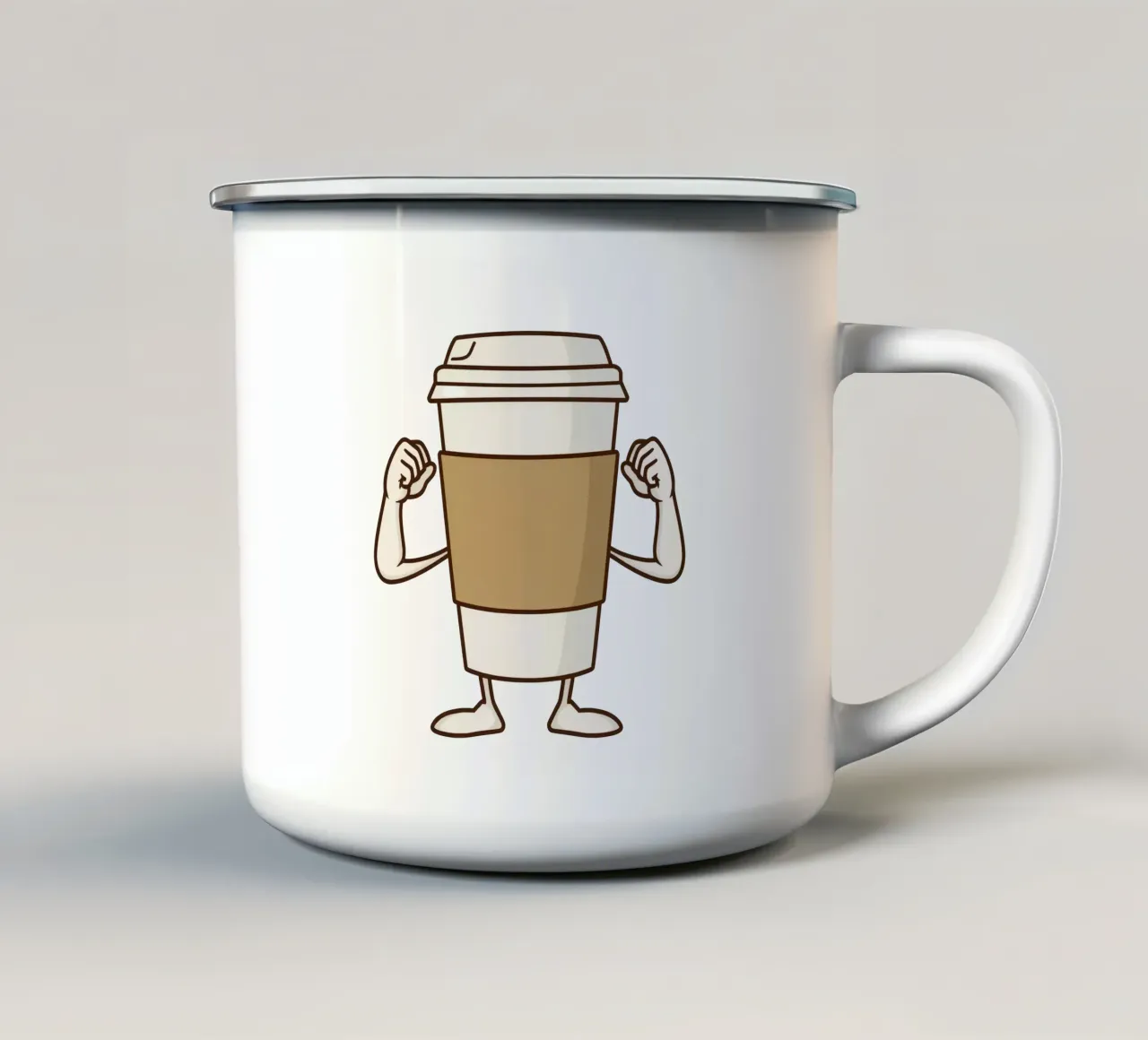 Birra forte tazza in smalto da DesignDoodle